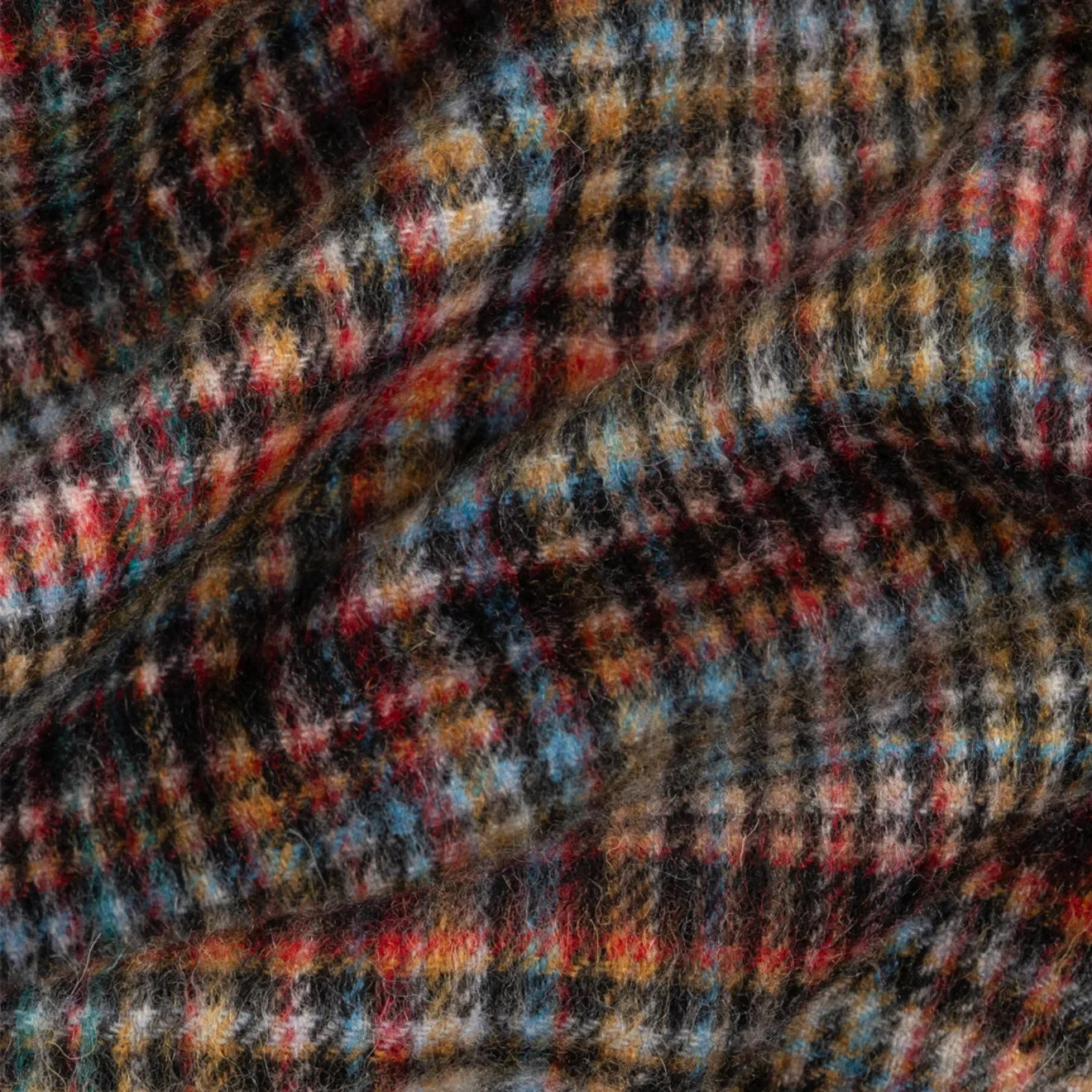 Paul Smith Cashmere-Blend Check Scarf Signature Stripe - The Sporting Lodge