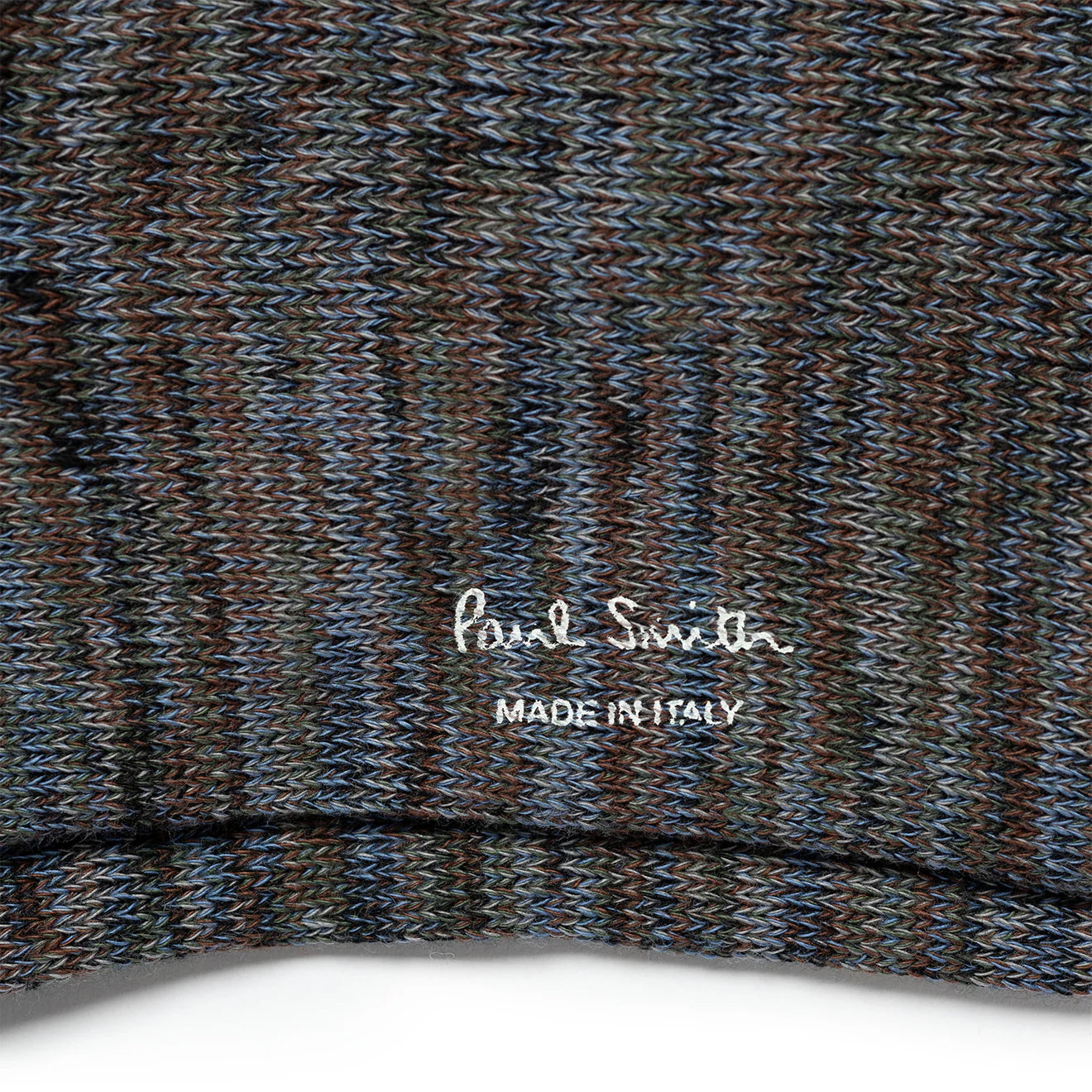 Paul Smith Chunky Marl Twist Cotton-Blend Socks Slate - The Sporting Lodge