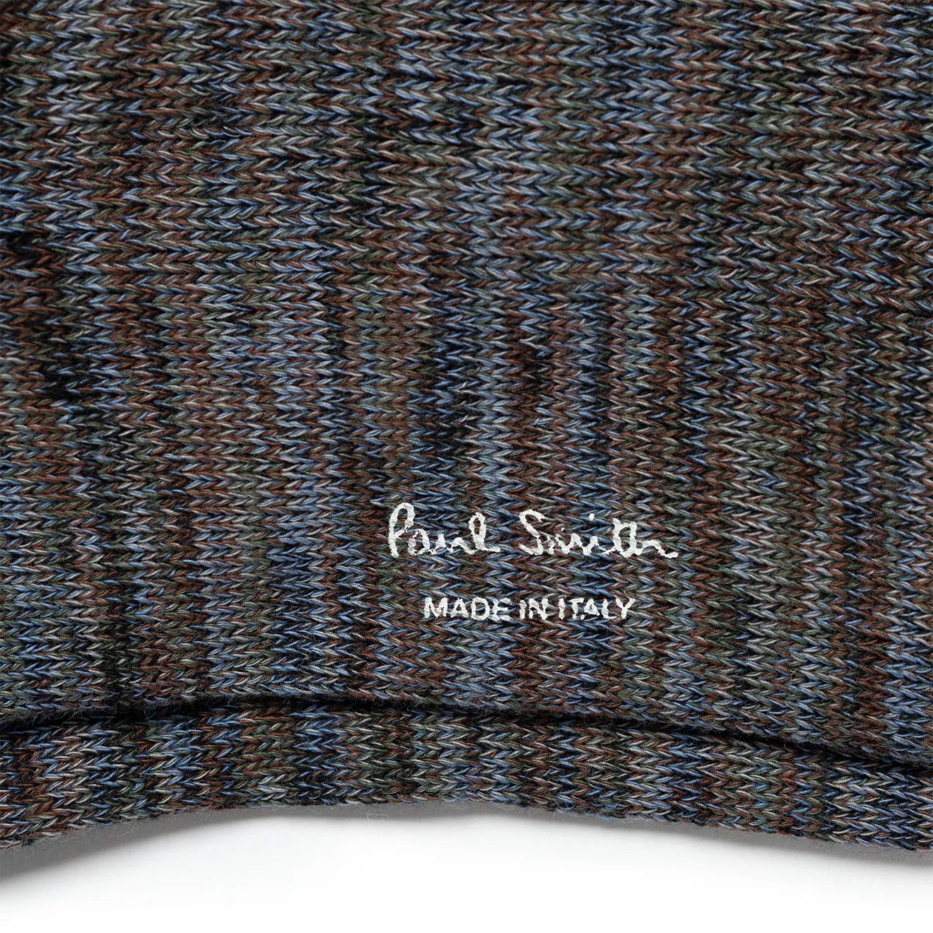 Paul Smith Chunky Marl Twist Cotton-Blend Socks Slate - The Sporting Lodge