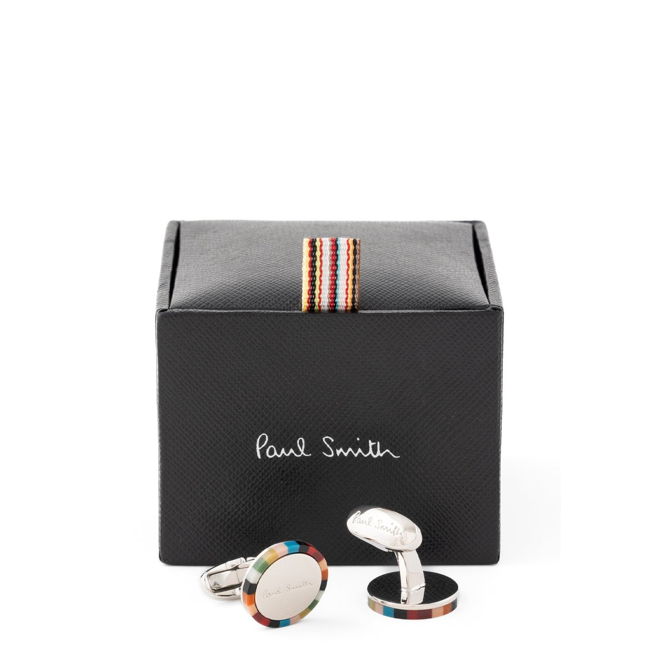 Paul Smith Circle Signature Stripe Cufflinks Multicolour - The Sporting Lodge