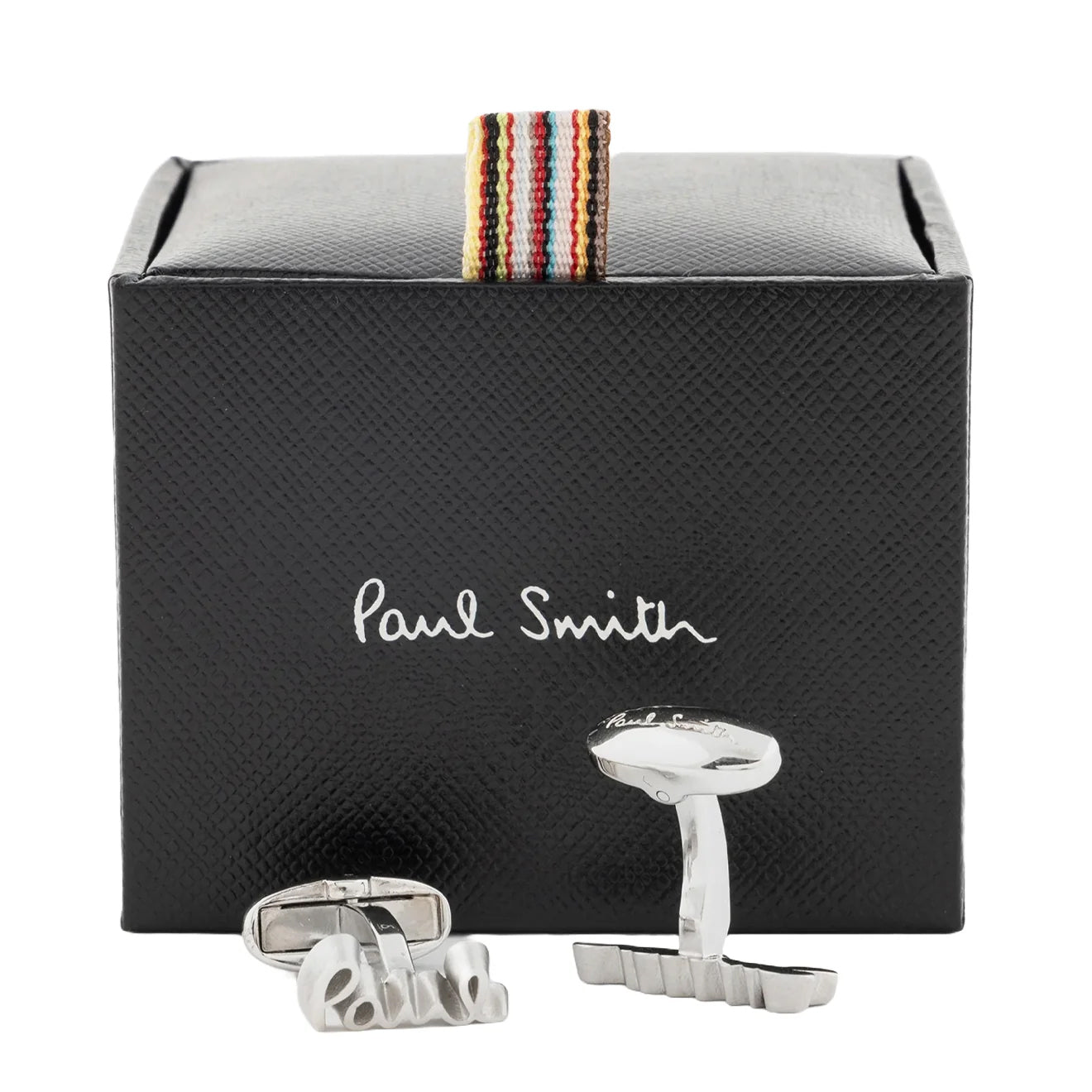 Paul Smith Cufflink Cut Out Logo Silver - The Sporting Lodge