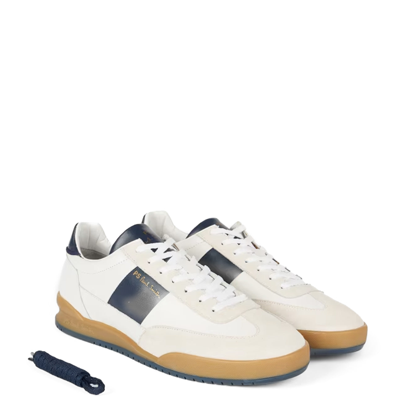 Paul Smith Dover Leather Panel Trainers White