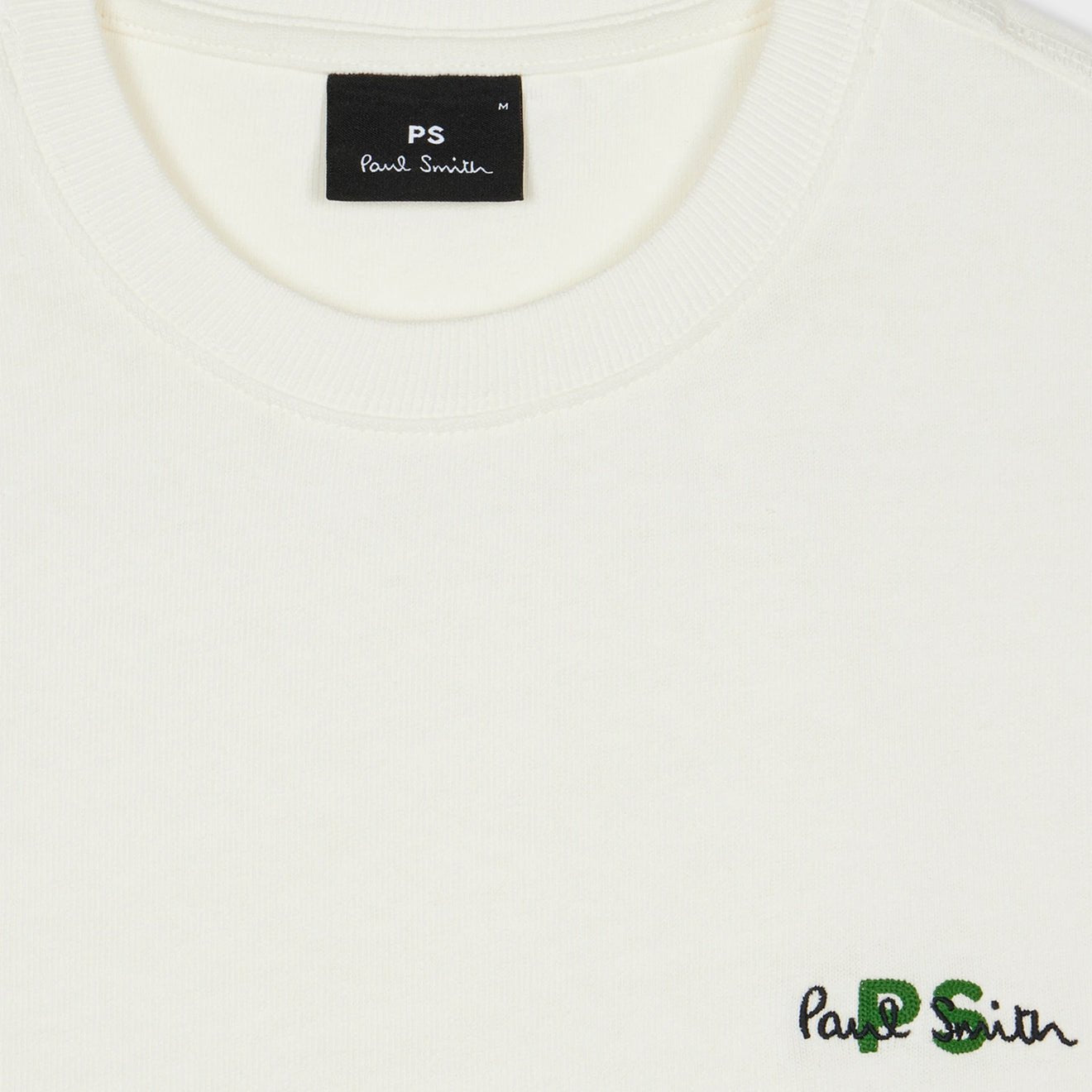 Paul Smith Embroidered PS Logo T-Shirt White - The Sporting Lodge