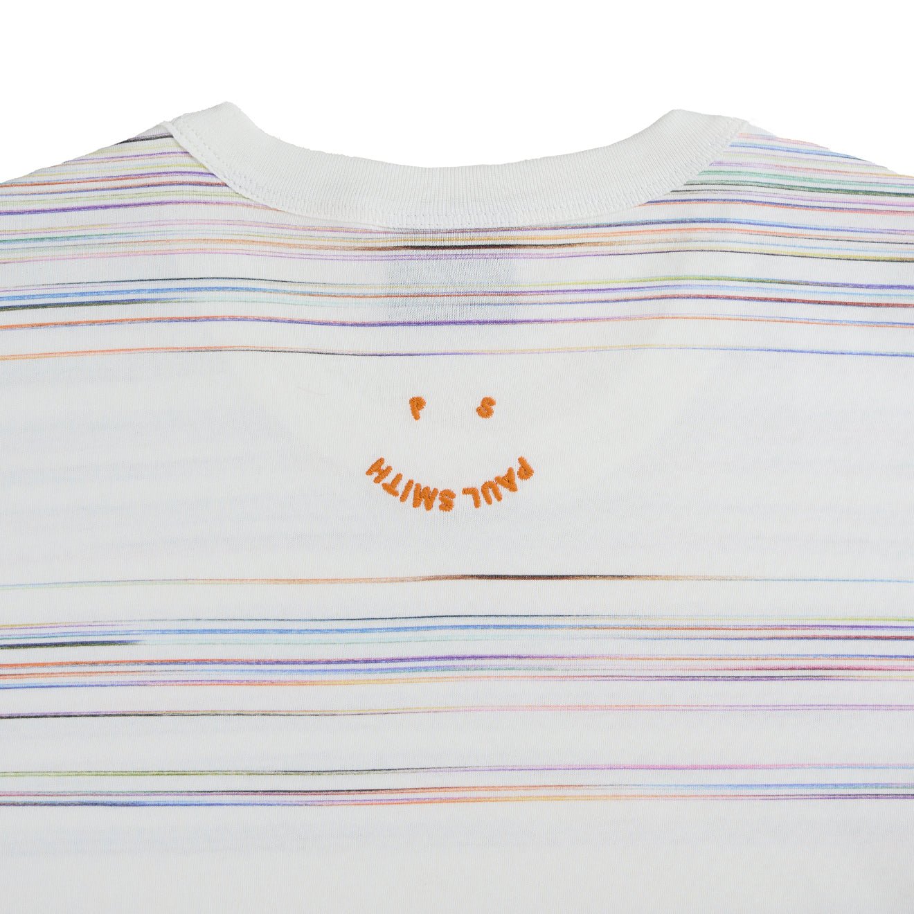 Paul Smith Fine Stripe Casual Fit T Shirt White / Multi - The Sporting Lodge