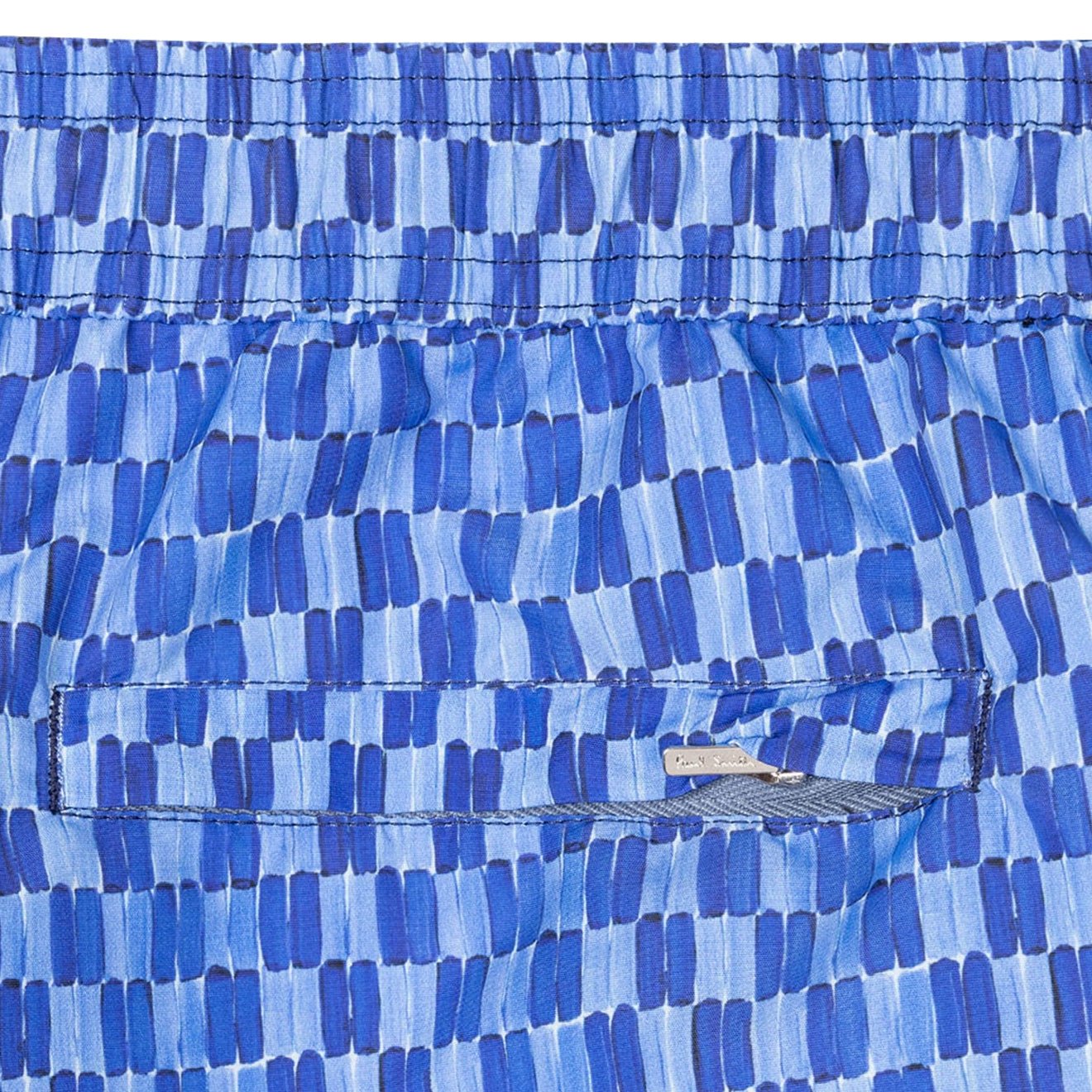Paul Smith Geometric Print Swim Shorts Blue - The Sporting Lodge