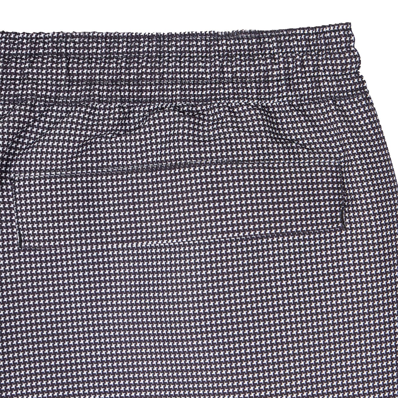 Paul Smith Houndstooth Swim Shorts Black - The Sporting Lodge