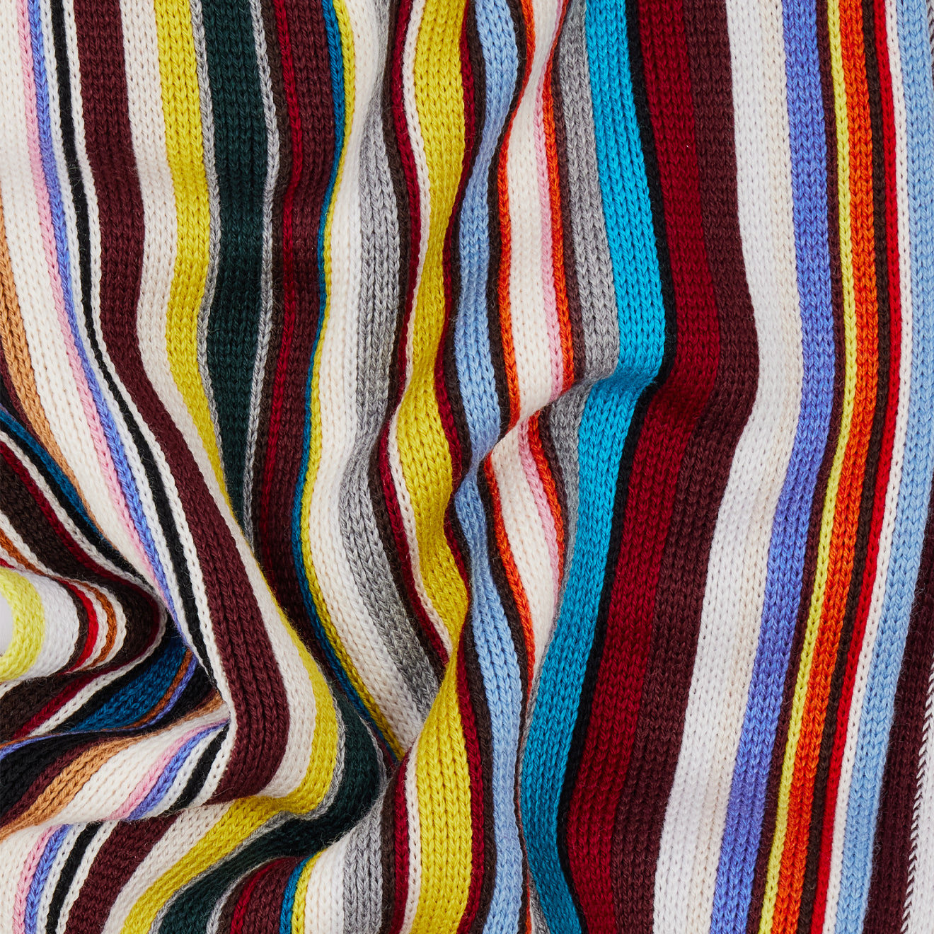Paul Smith Knitted Merino Wool Scarf Signature Stripe