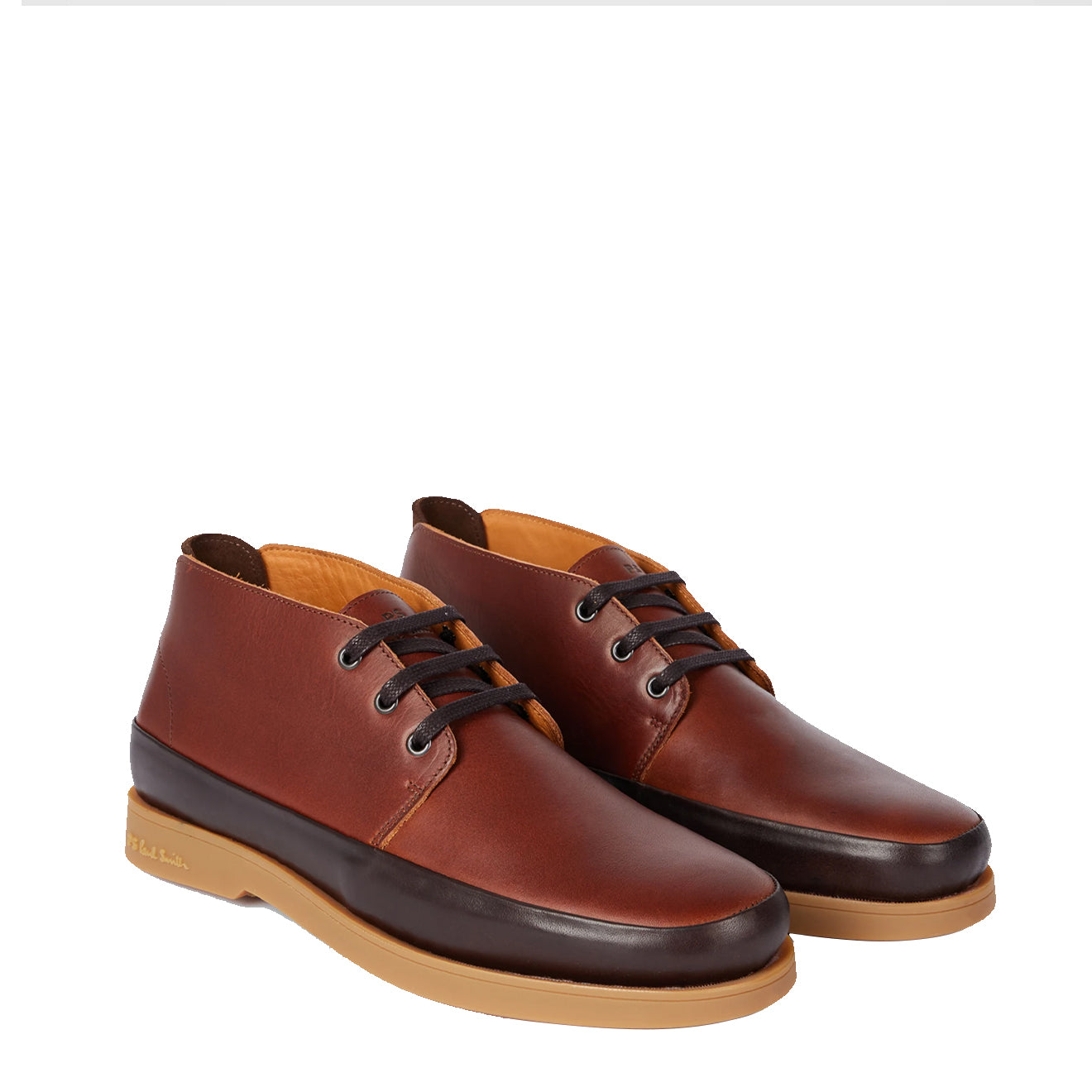 Paul Smith Leather Crane Chukka Boots Tan - The Sporting Lodge