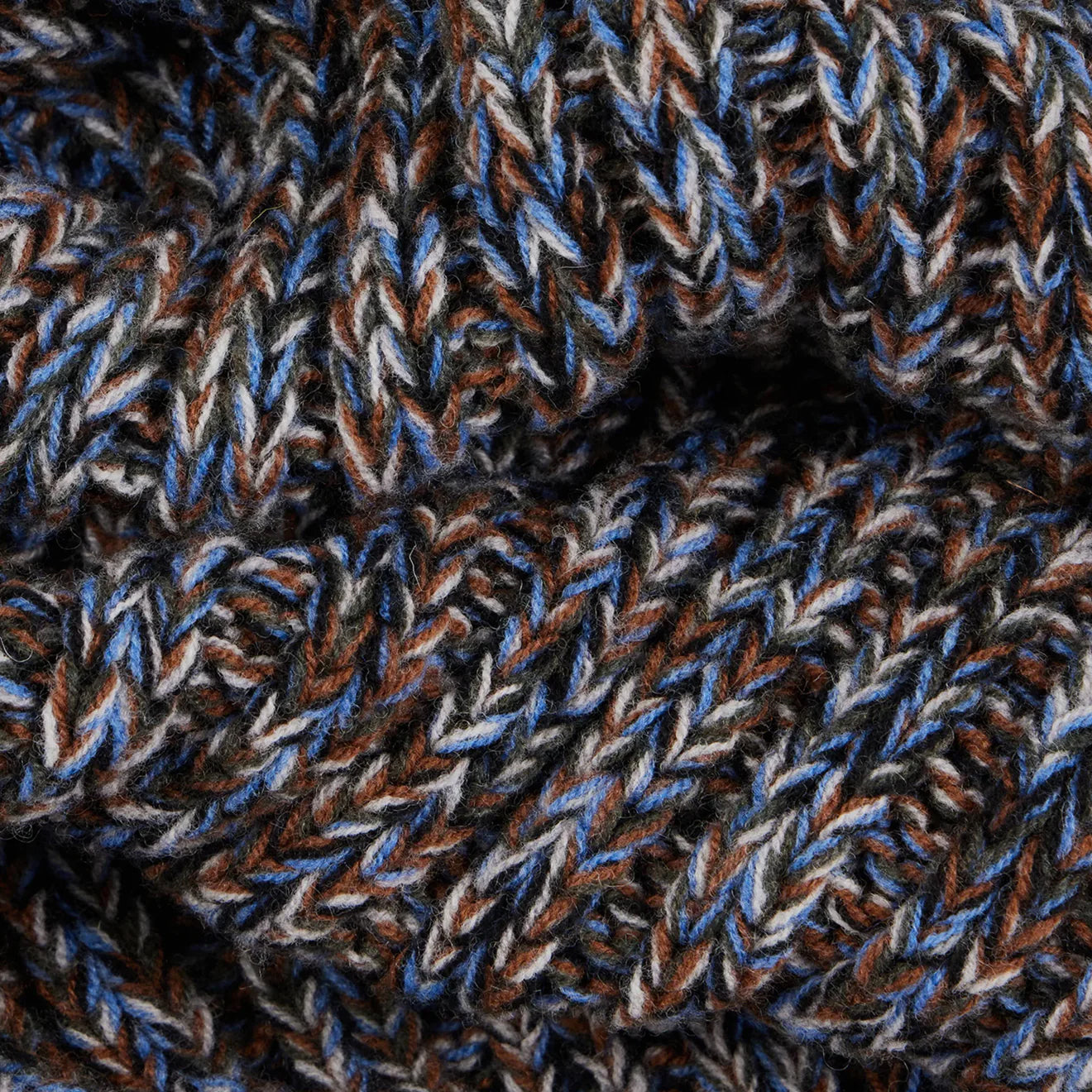 Paul Smith Men Chunky Knitted Twist Scarf Grey - The Sporting Lodge