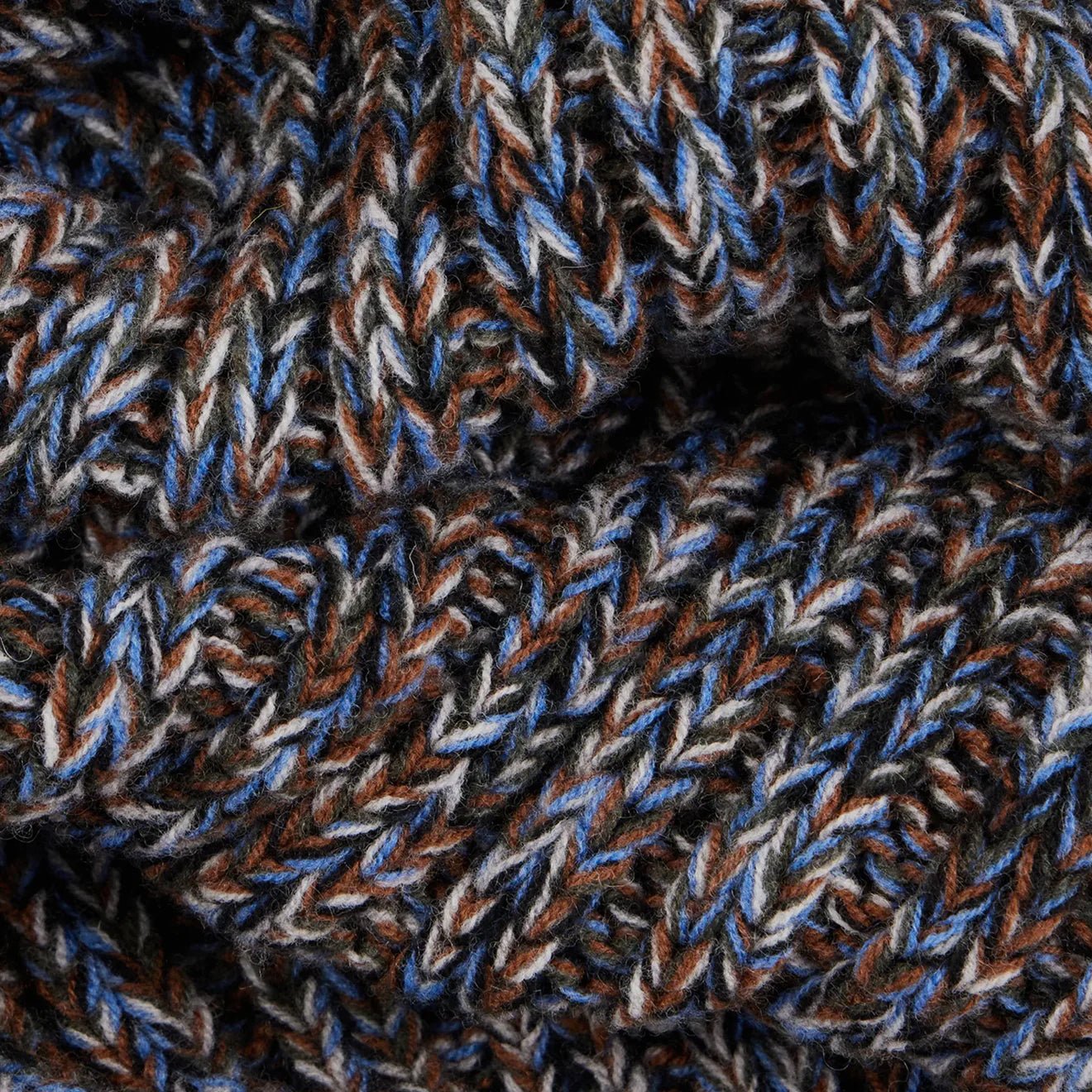 Paul Smith Men Chunky Knitted Twist Scarf Grey - The Sporting Lodge