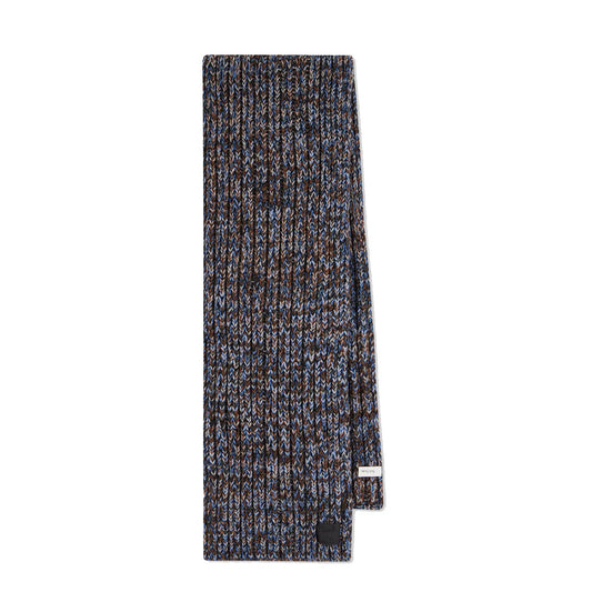 Paul Smith Men Chunky Knitted Twist Scarf Grey - The Sporting Lodge