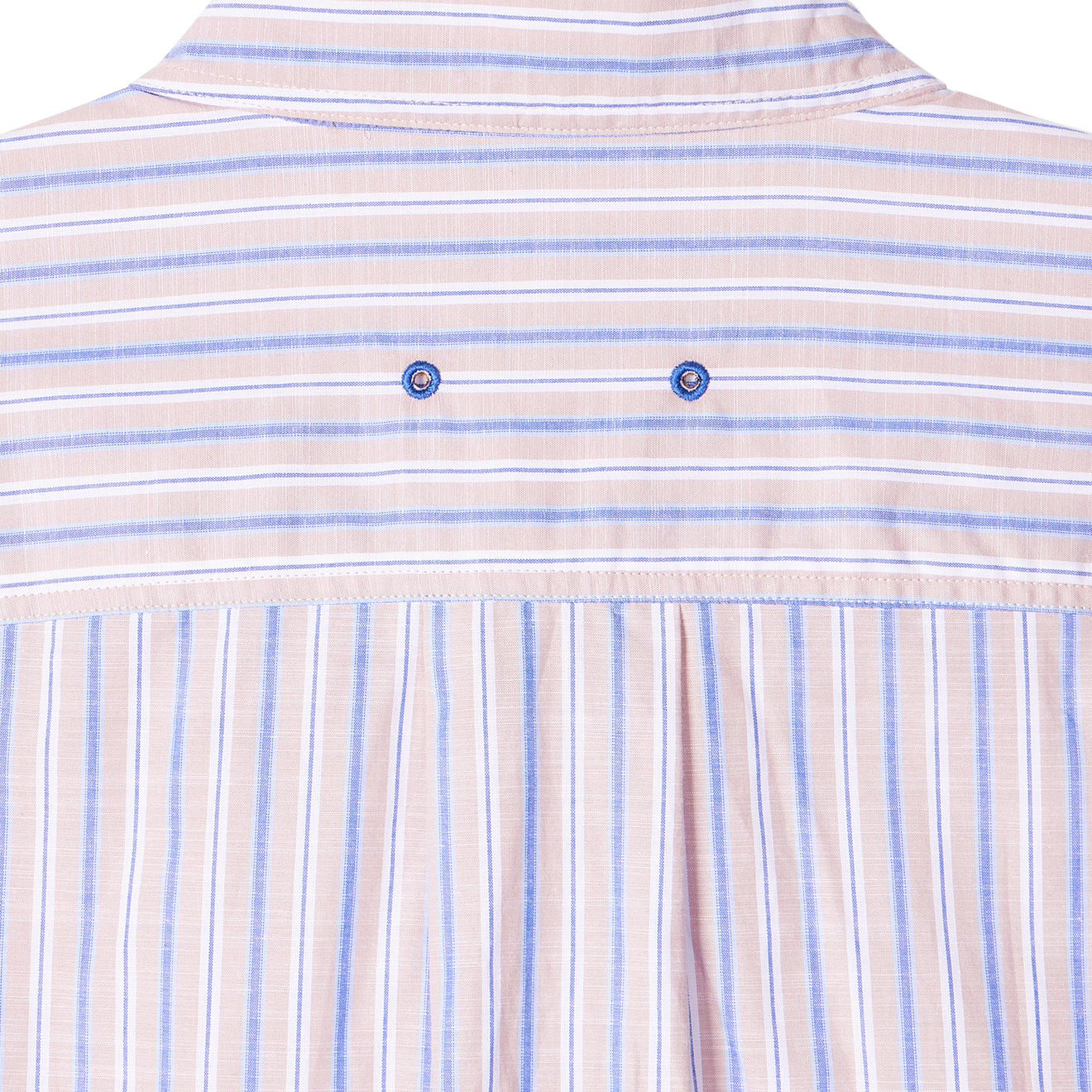 Paul Smith Mens SS Casual Fit Shirt Tan / Blue