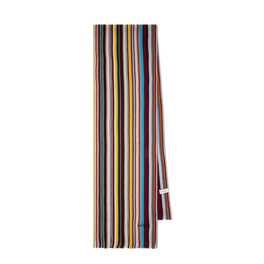 Paul Smith Merino Wool Signature Stripe Scarf Multi-Coloured - The Sporting Lodge