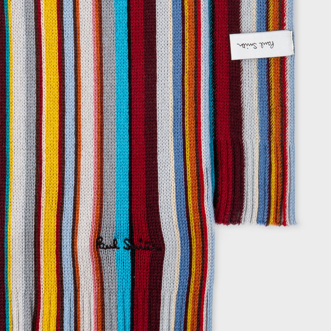Paul Smith Merino Wool Signature Stripe Scarf Multi-Coloured - The Sporting Lodge