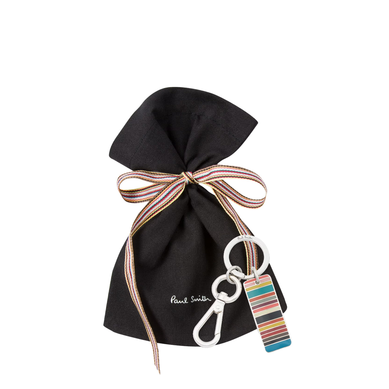 Paul Smith Metal Keyring Tab Signature Stripe - The Sporting Lodge