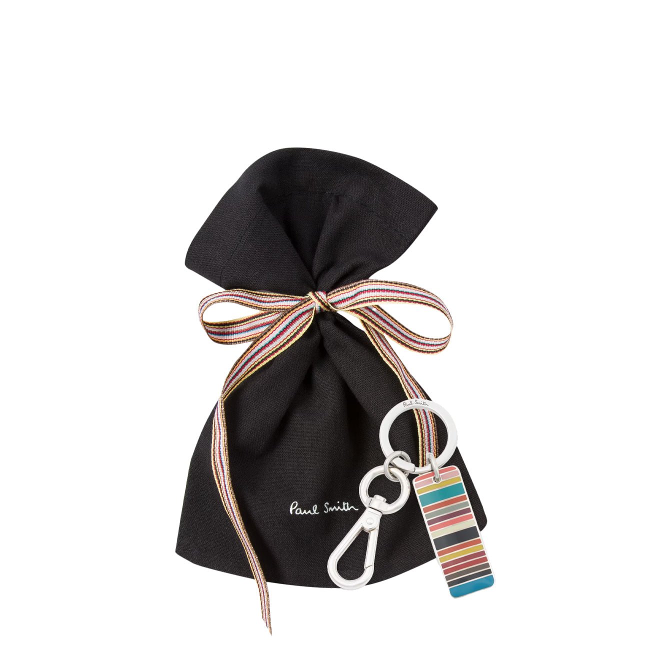 Paul Smith Metal Keyring Tab Signature Stripe - The Sporting Lodge