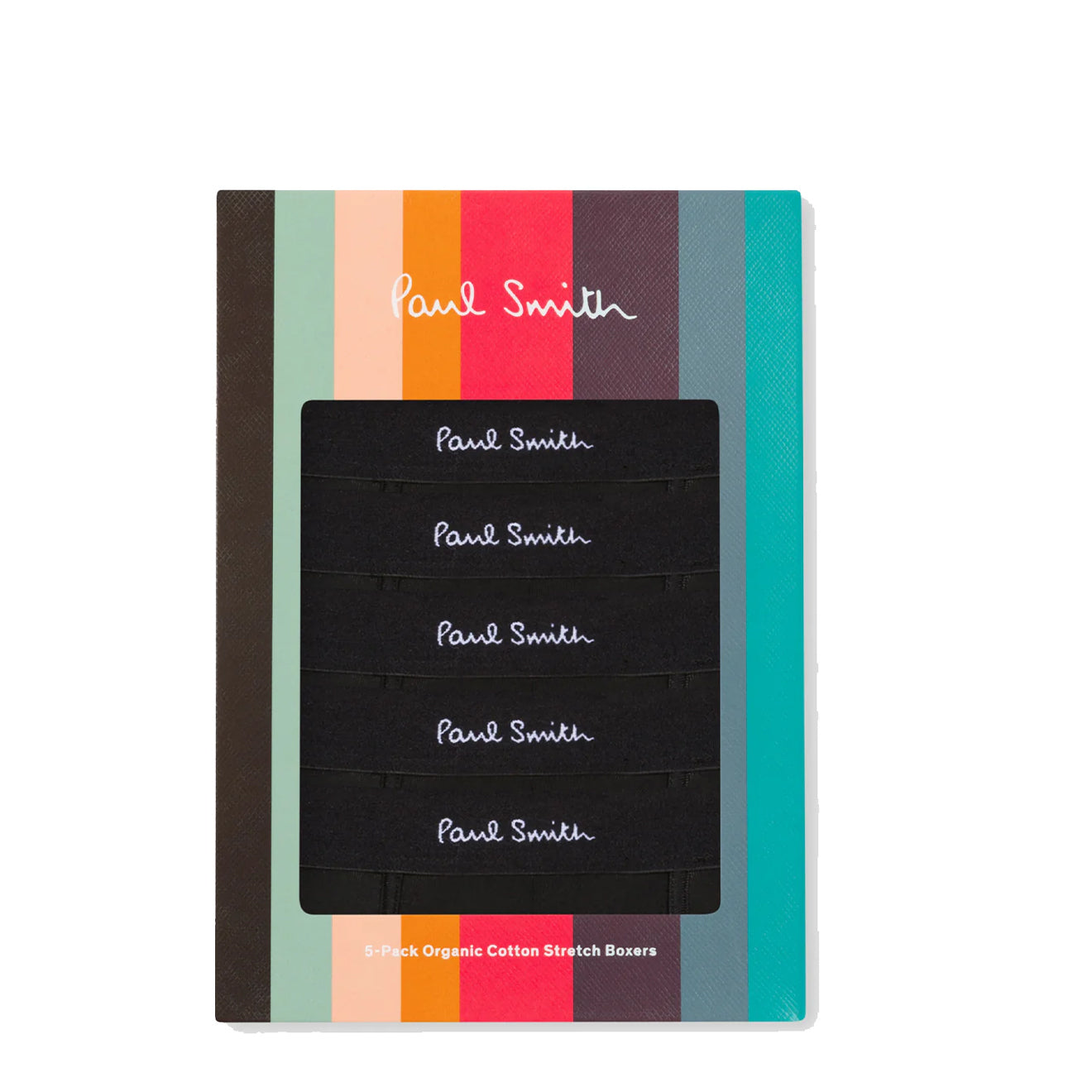 Paul Smith Organic Cotton Boxer Briefs Five Pack Black - The Sporting Lodge