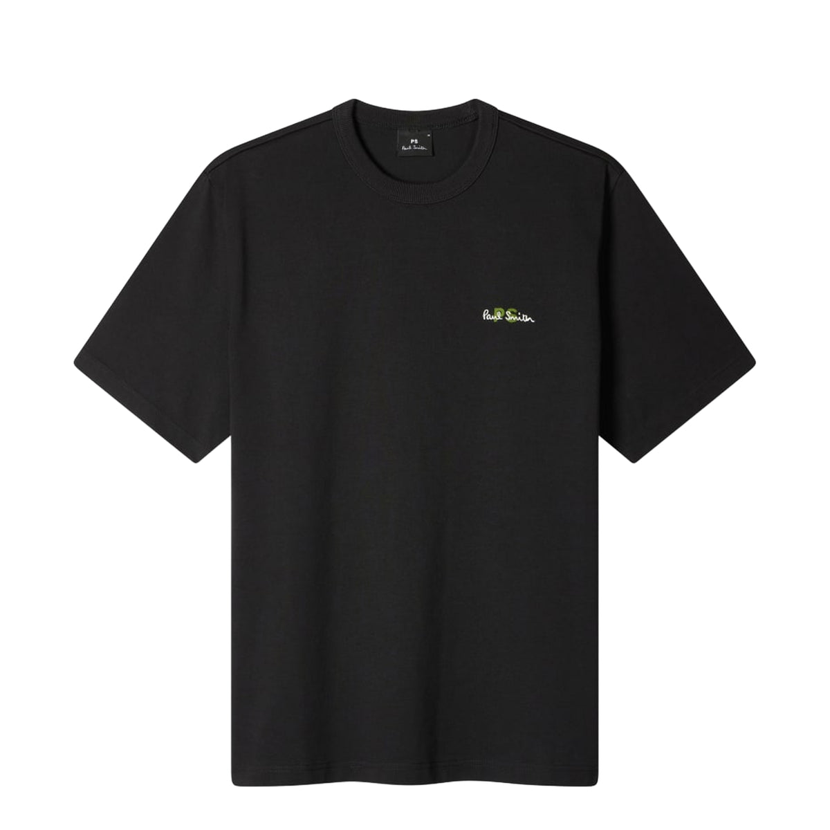 Paul Smith Oversized Logo Embroidery Cotton T-Shirt Black