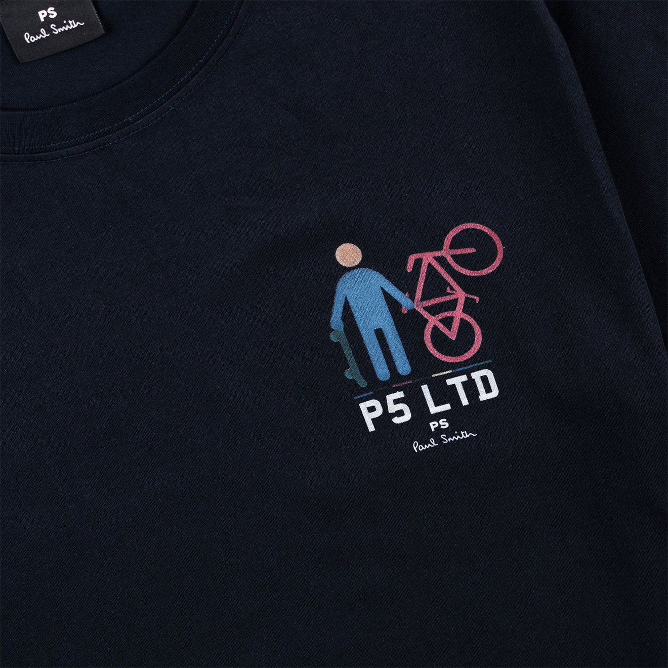 Paul Smith P5 Ltd Bike T-Shirt Very Dark Navy