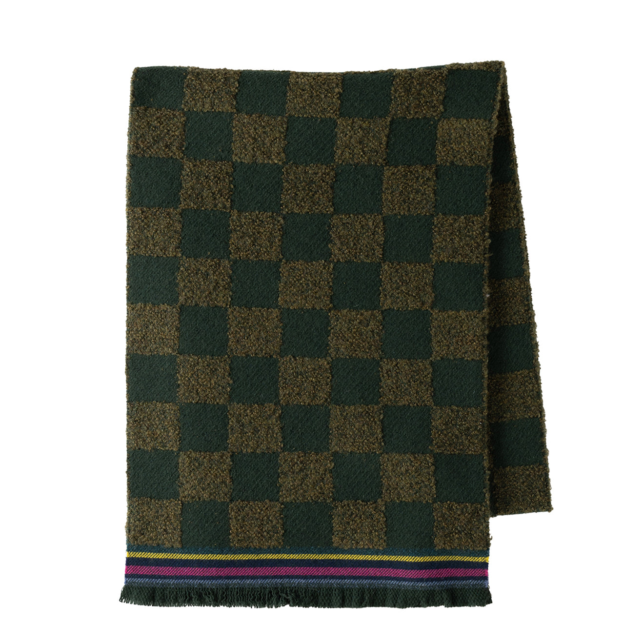 Paul Smith PS Scarf Checkerboard Khaki - The Sporting Lodge