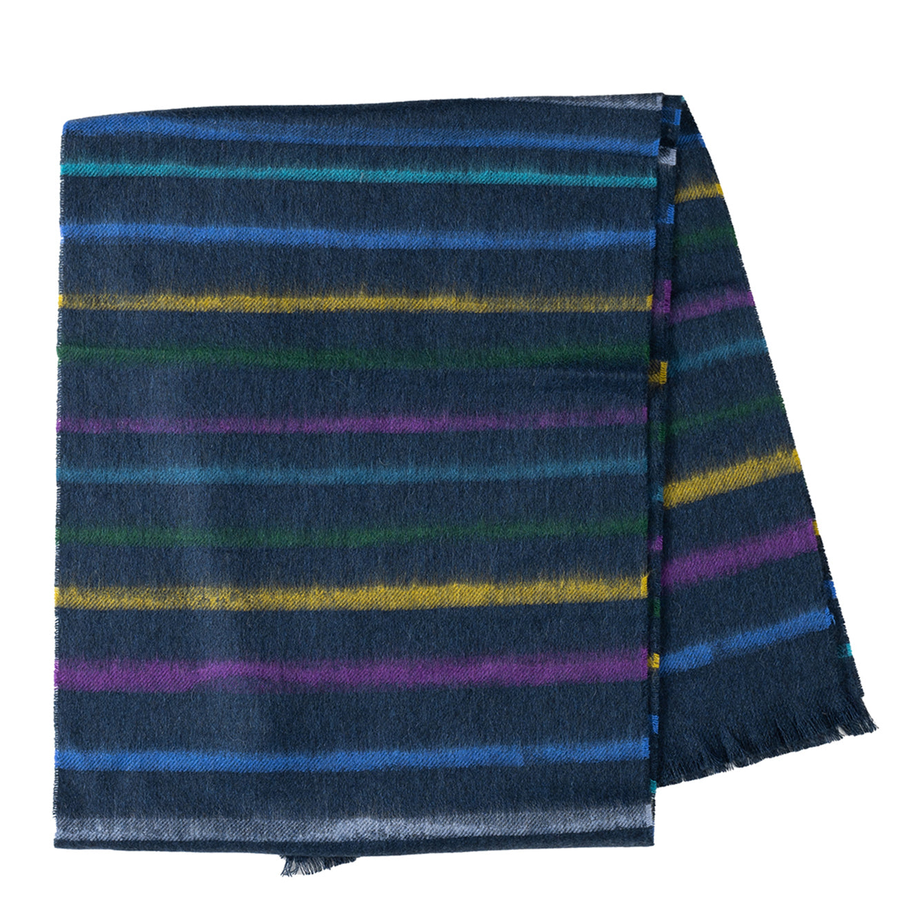 Paul Smith PS Scarf Spray Stripe Navy - The Sporting Lodge