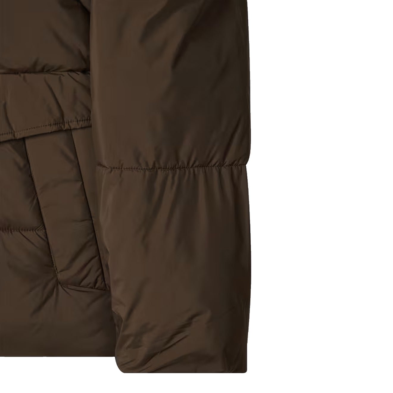 Paul Smith Recycled Polyester Hooded Puffer Jacket Brown - The Sporting Lodge