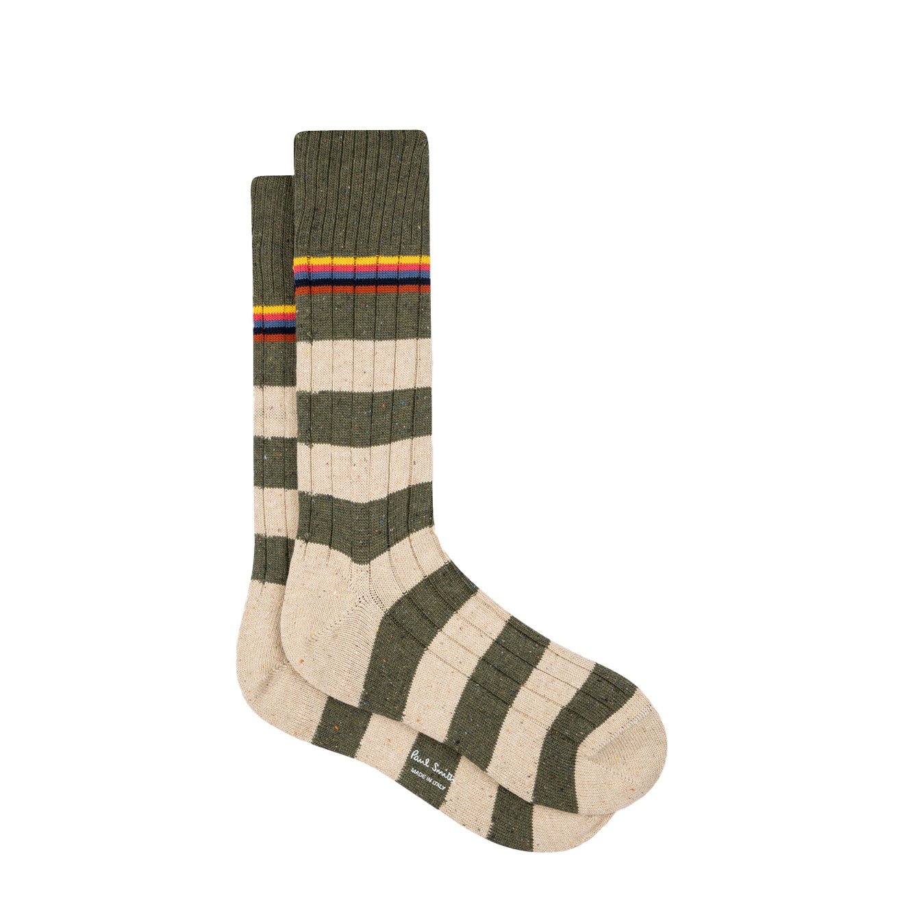 Paul Smith Stripe Ribbed Socks Three Pack Multi - The Sporting Lodge