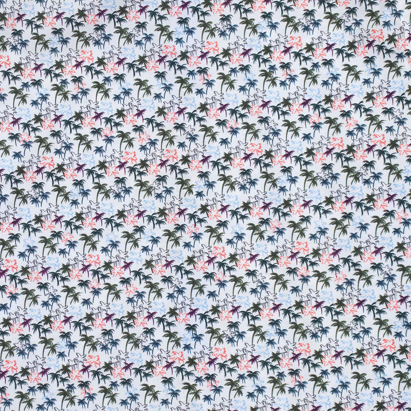 Paul Smith S/S Casual Fit Shirt Palm Detail White