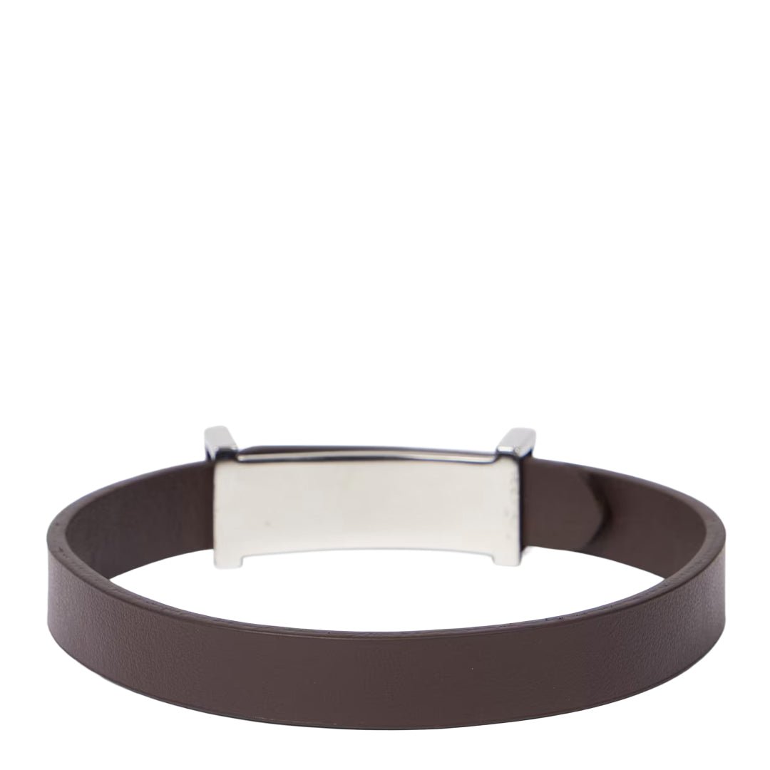 Paul Smith Signature Buckle Leather Bracelet Brown - The Sporting Lodge