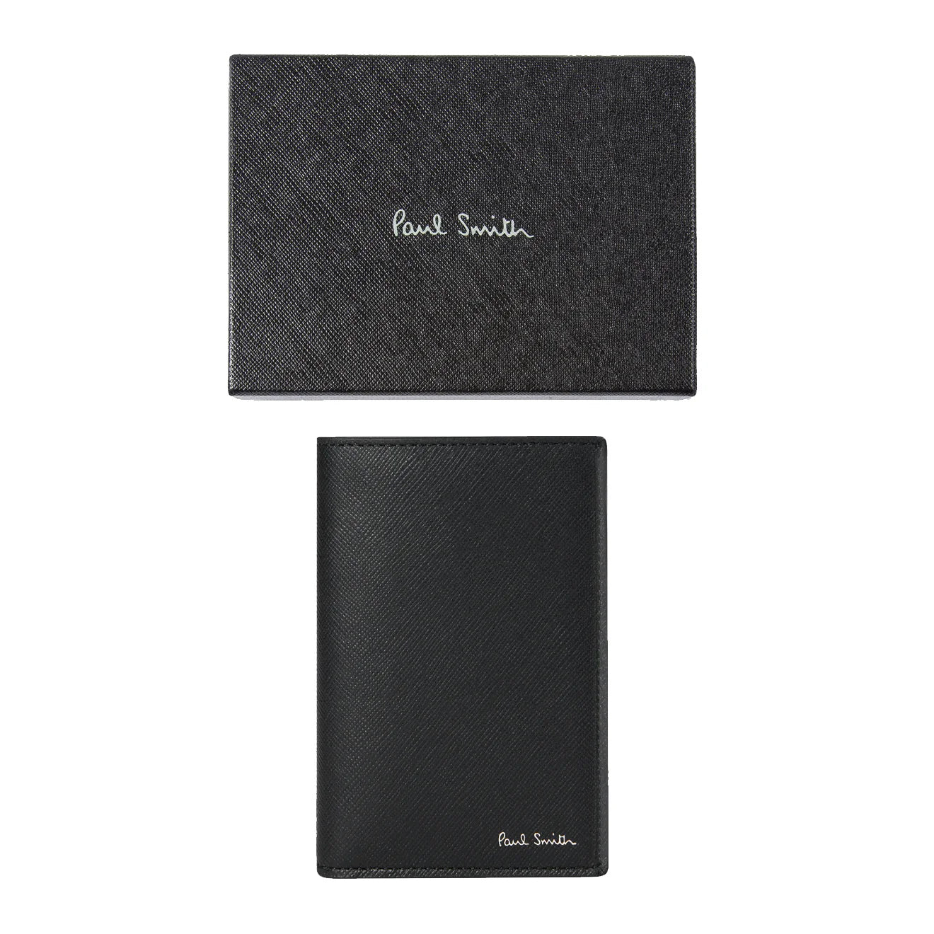 Paul Smith Signature Stripe Balloon Mount Fuji Interior Credit Card Wallet Black - The Sporting Lodge