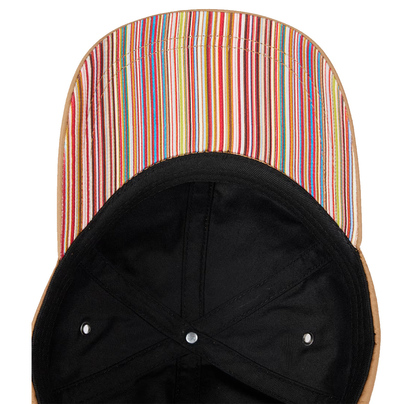 Paul Smith Signature Stripe Baseball Cap Camel