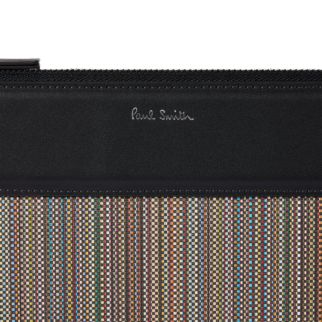 Paul Smith Signature Stripe Coated Canvas Document Case Multicolour - The Sporting Lodge