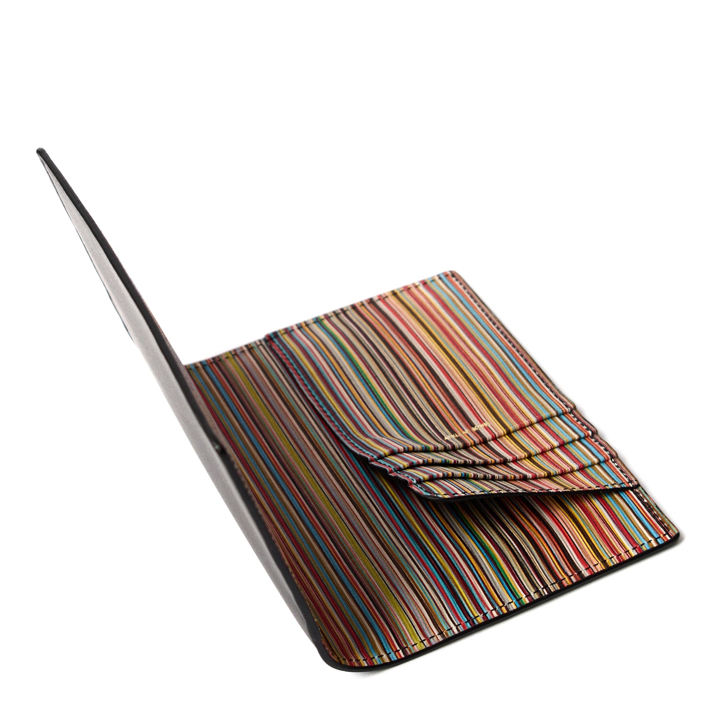 Paul Smith Signature Stripe Passport Cover Black - The Sporting Lodge