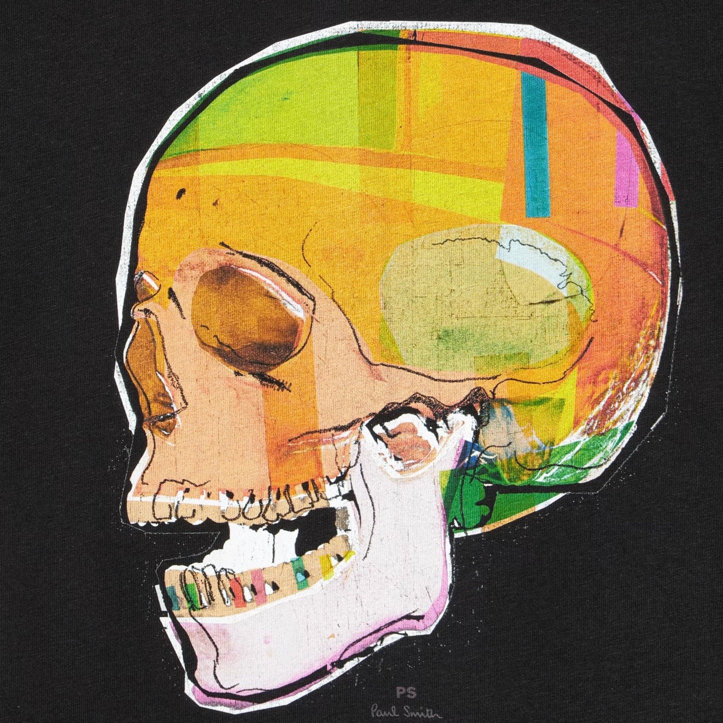 Paul Smith Skull Sketch Print T-Shirt Black - The Sporting Lodge