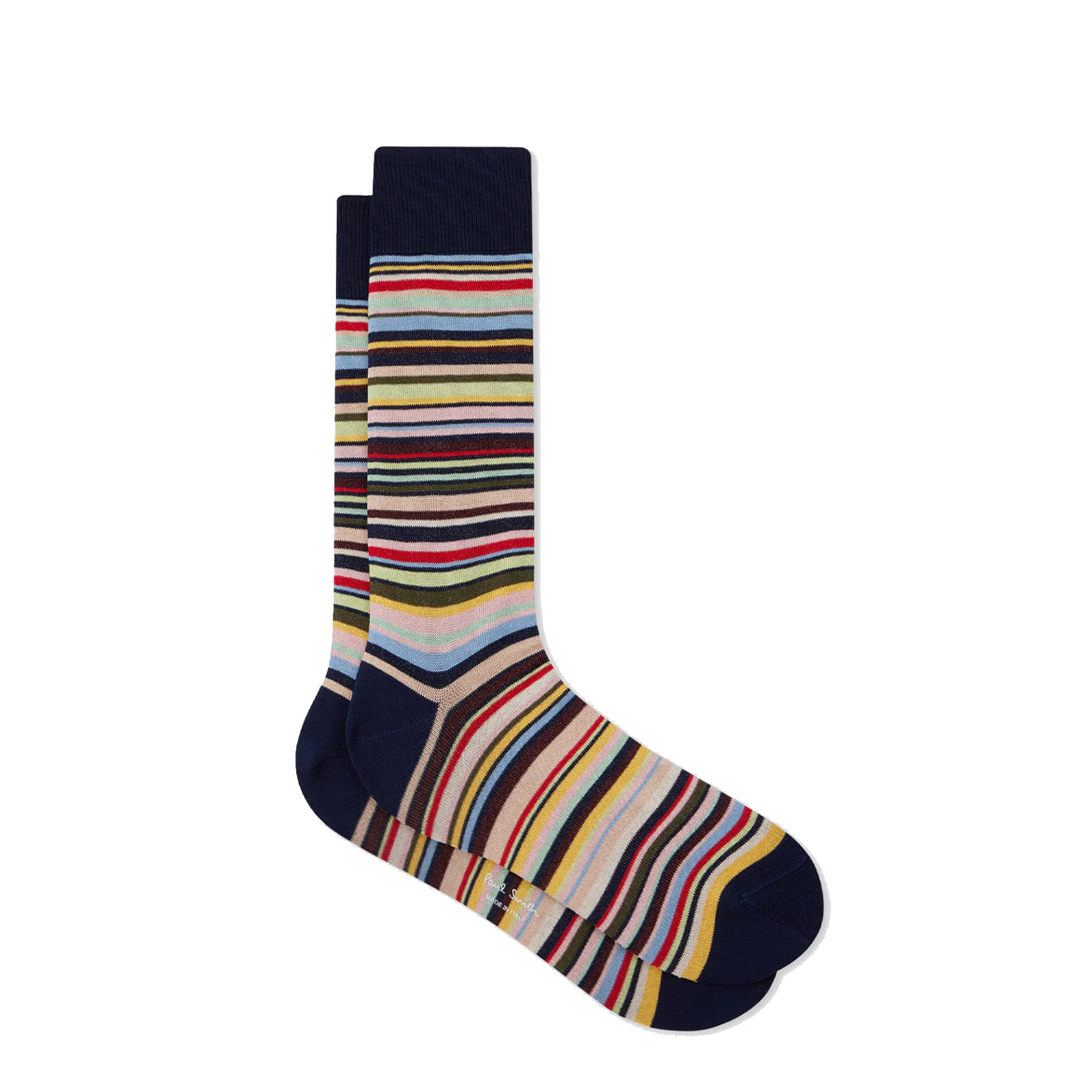 Paul Smith Sock Farley Stripe Navy - The Sporting Lodge