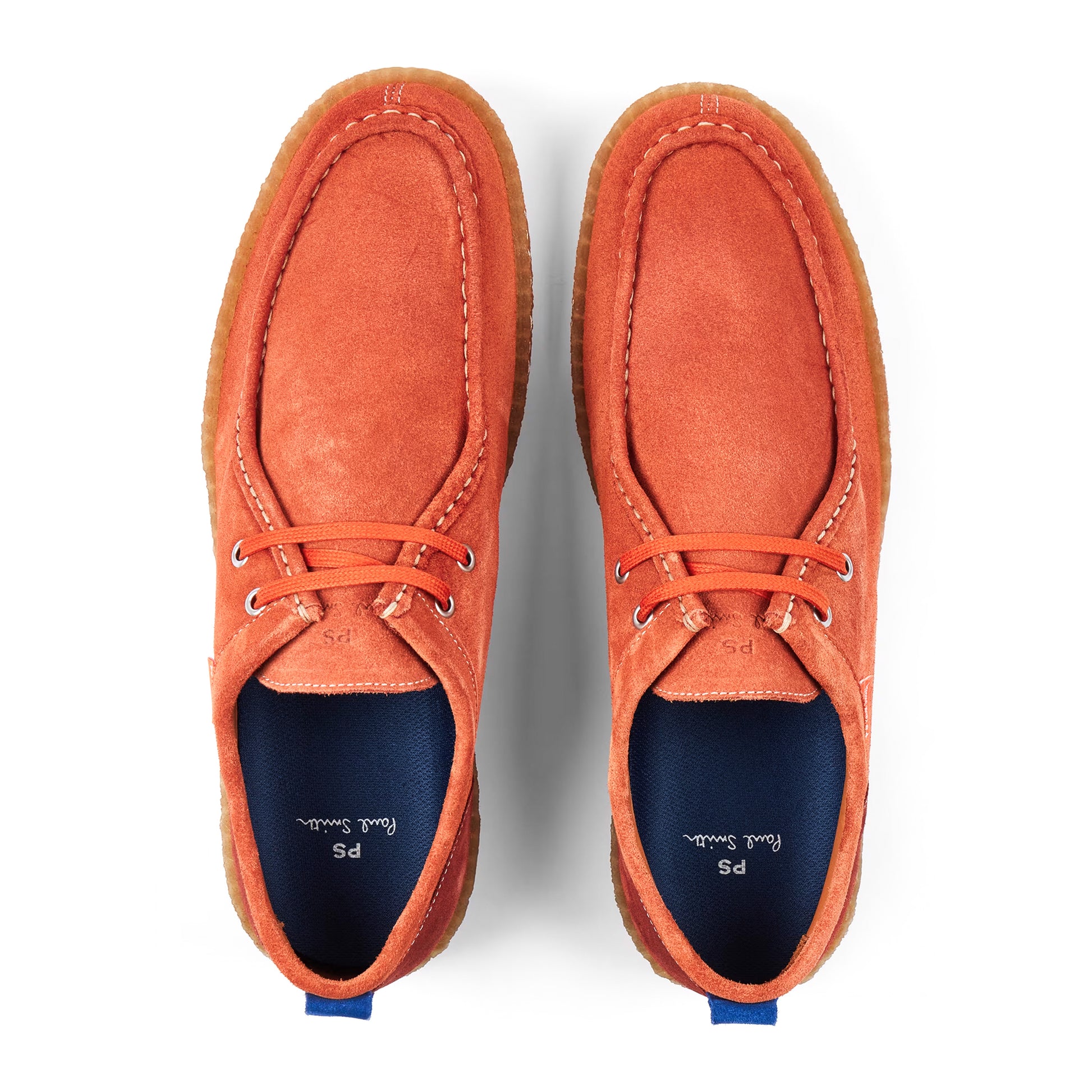 Paul Smith Suede Buster Shoes Orange - The Sporting Lodge