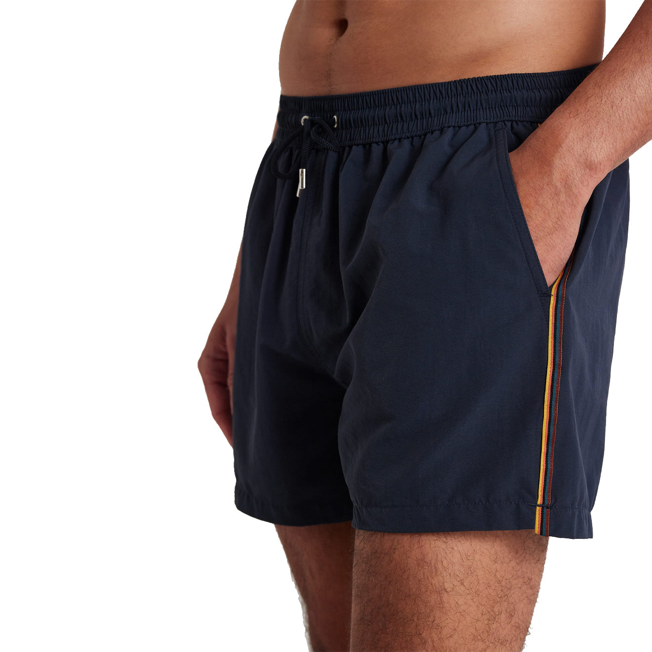 Paul Smith Swim Shorts Plain With Stripe Navy