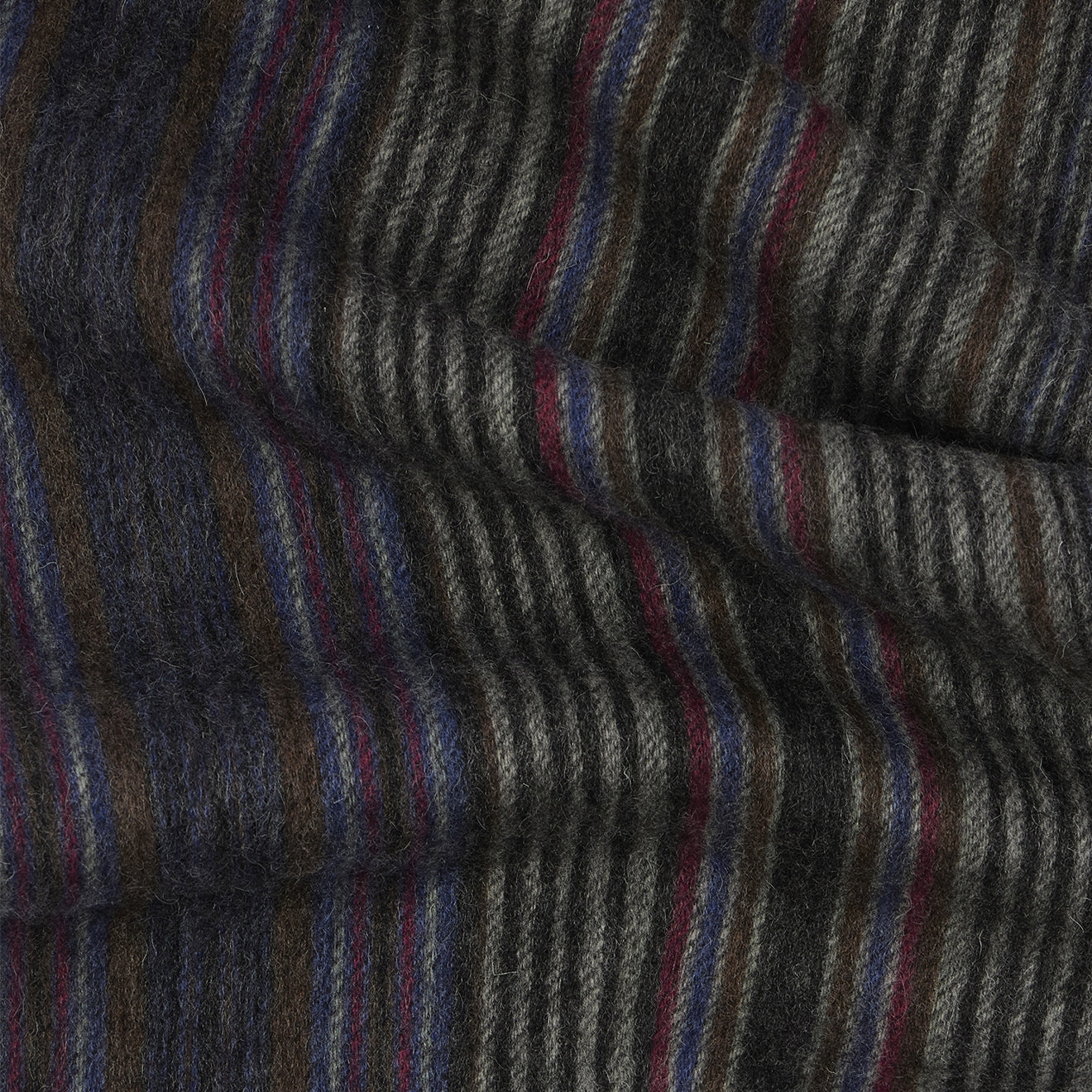 Paul Smith Tonal Stripe Lambswool Scarf Grey