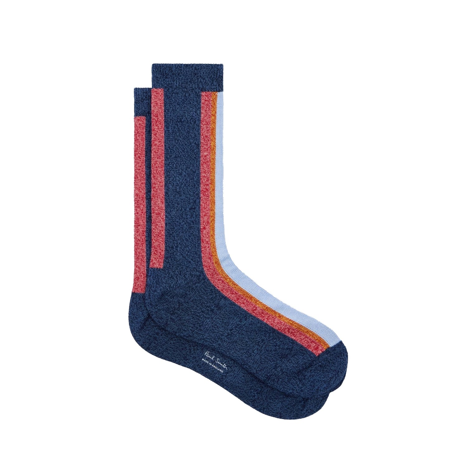 Paul Smith Vertical Stripe Socks Dark Blue - The Sporting Lodge