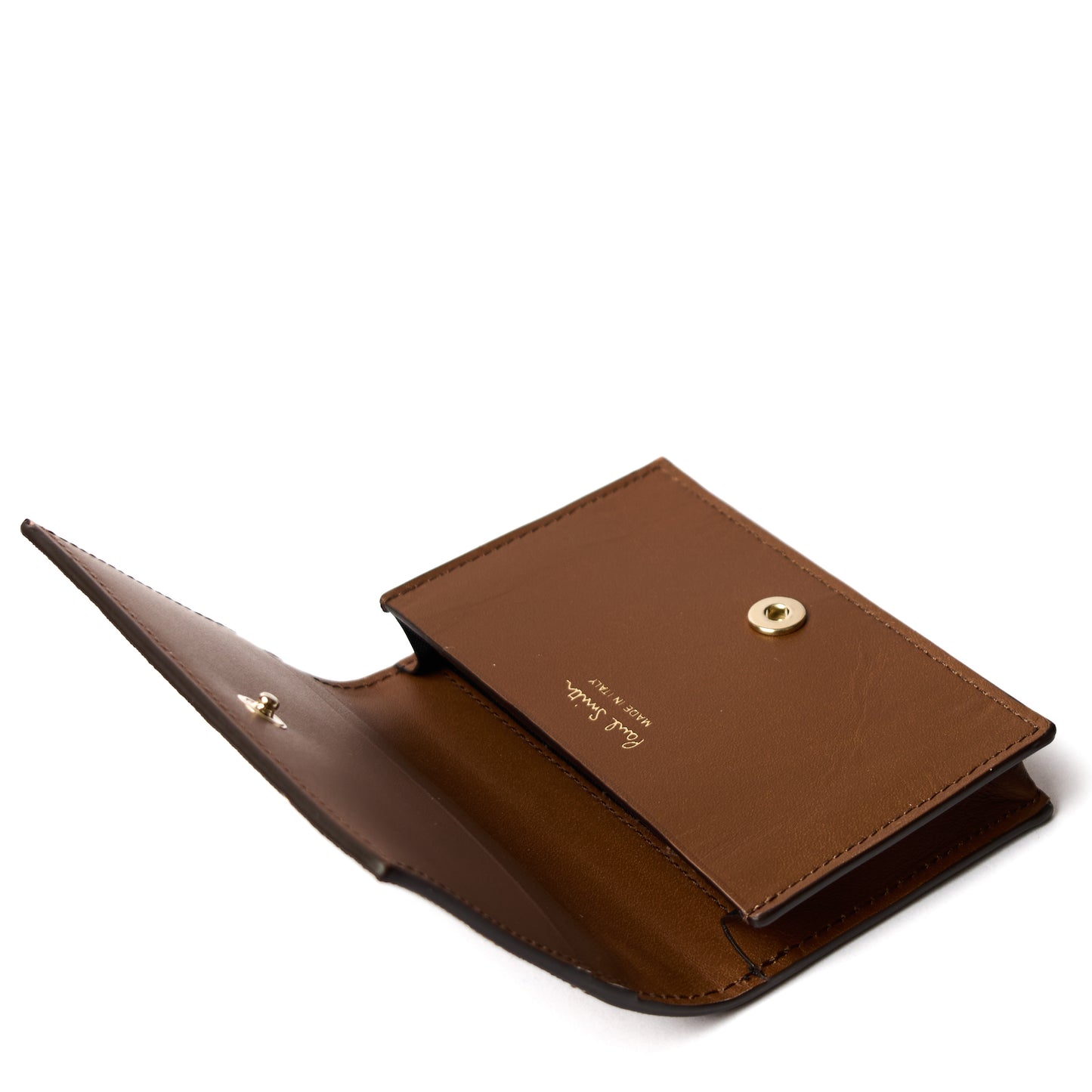 Paul Smith Wallet Fold Over Card Holder Brown - The Sporting Lodge