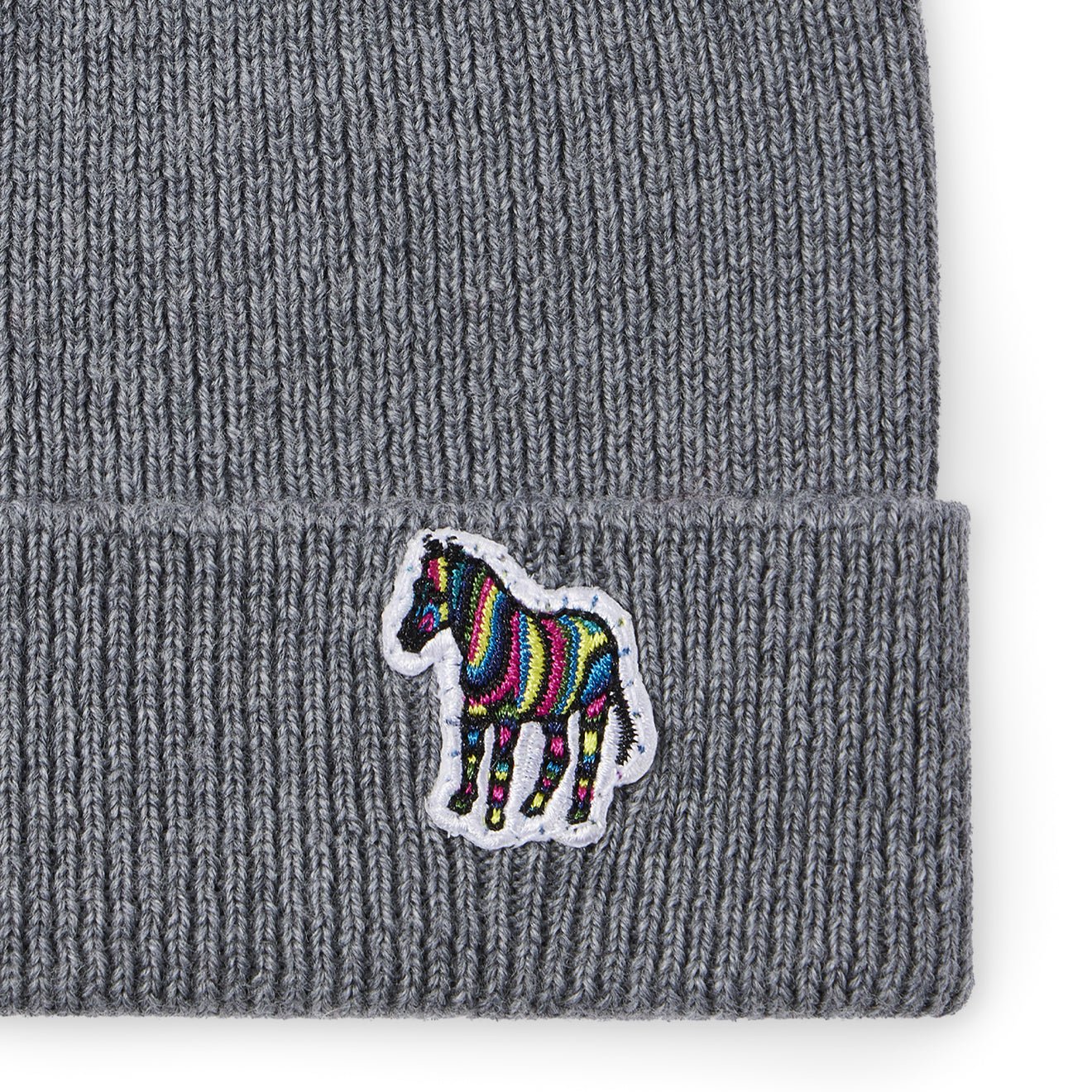 Paul Smith Zebra Beanie Hat Grey - The Sporting Lodge