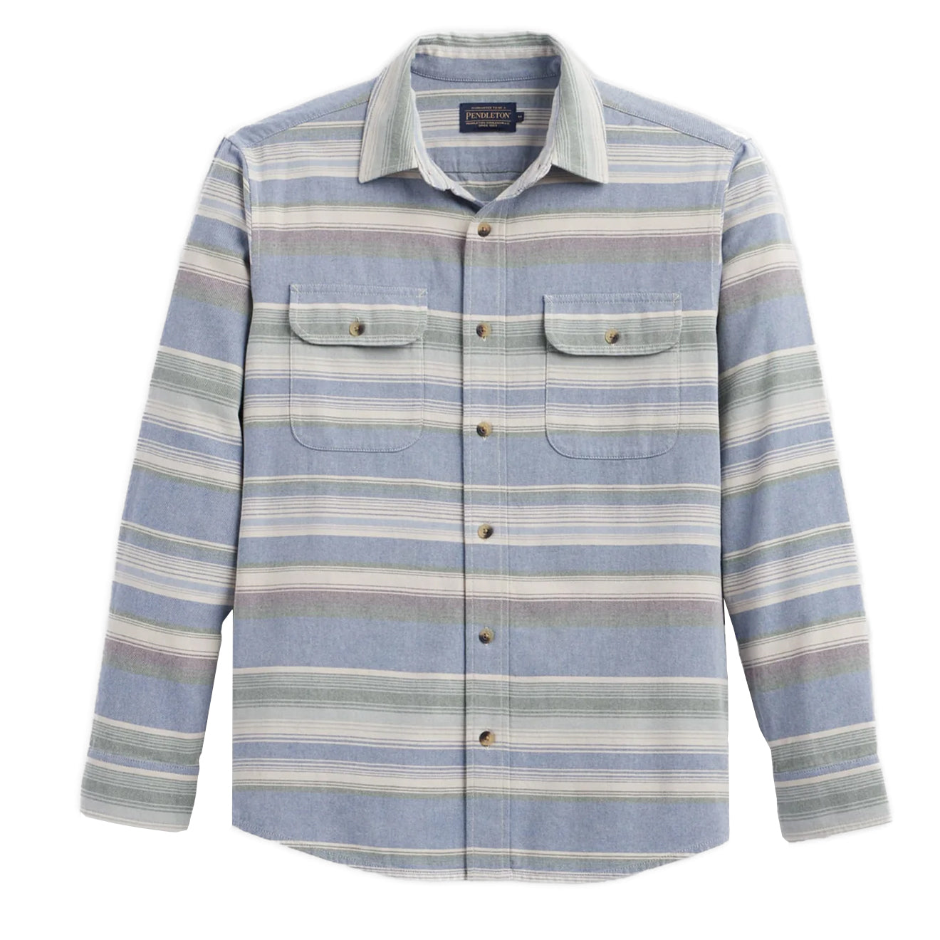 Pendleton Beach Shack Shirt Navy Stripe