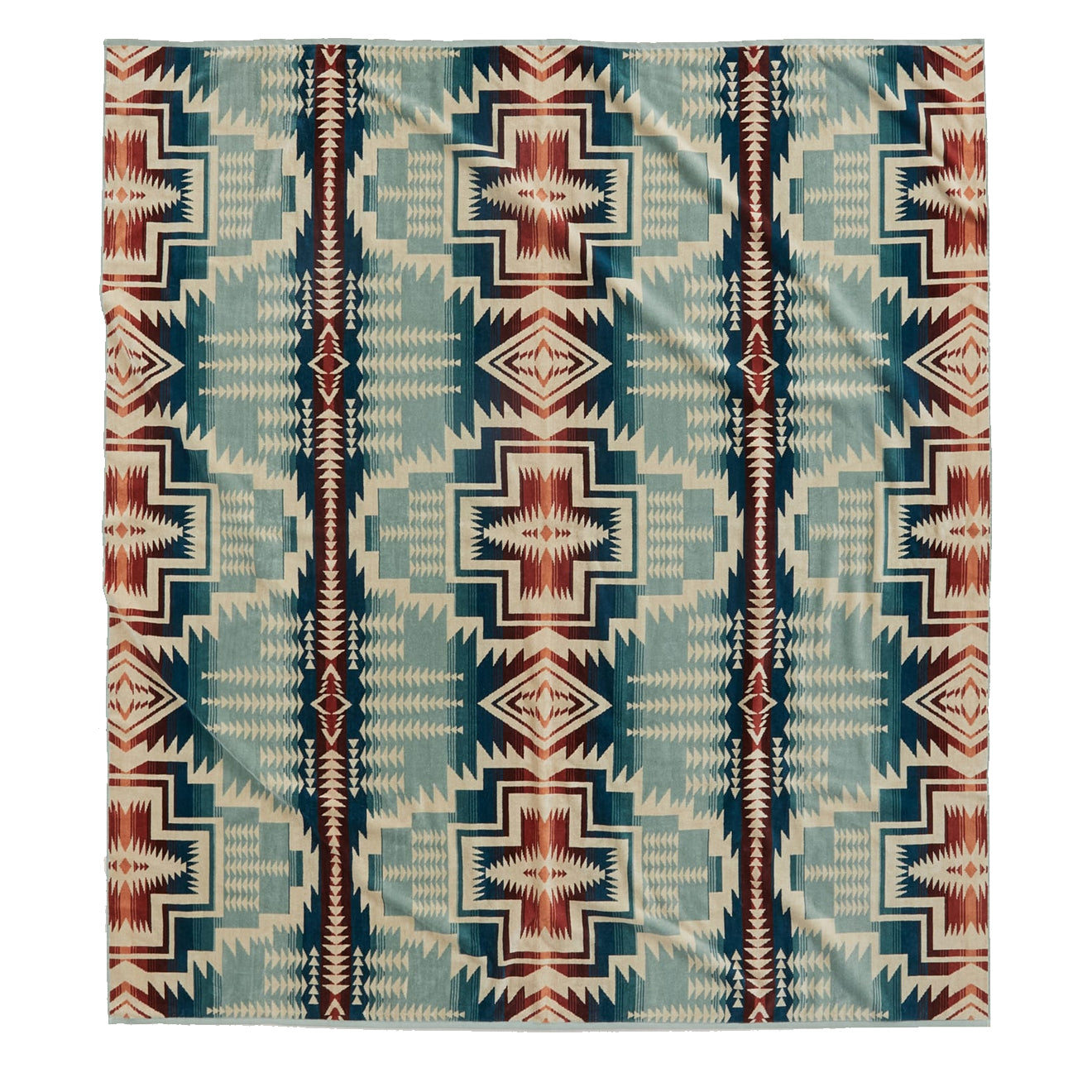 Pendleton Jacquard Towel For Two Silver Blue Harding Star - The Sporting Lodge