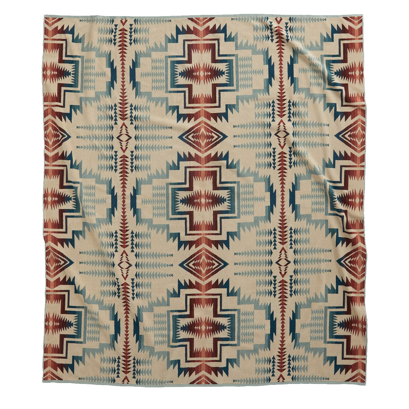 Pendleton Jacquard Towel For Two Silver Blue Harding Star - The Sporting Lodge