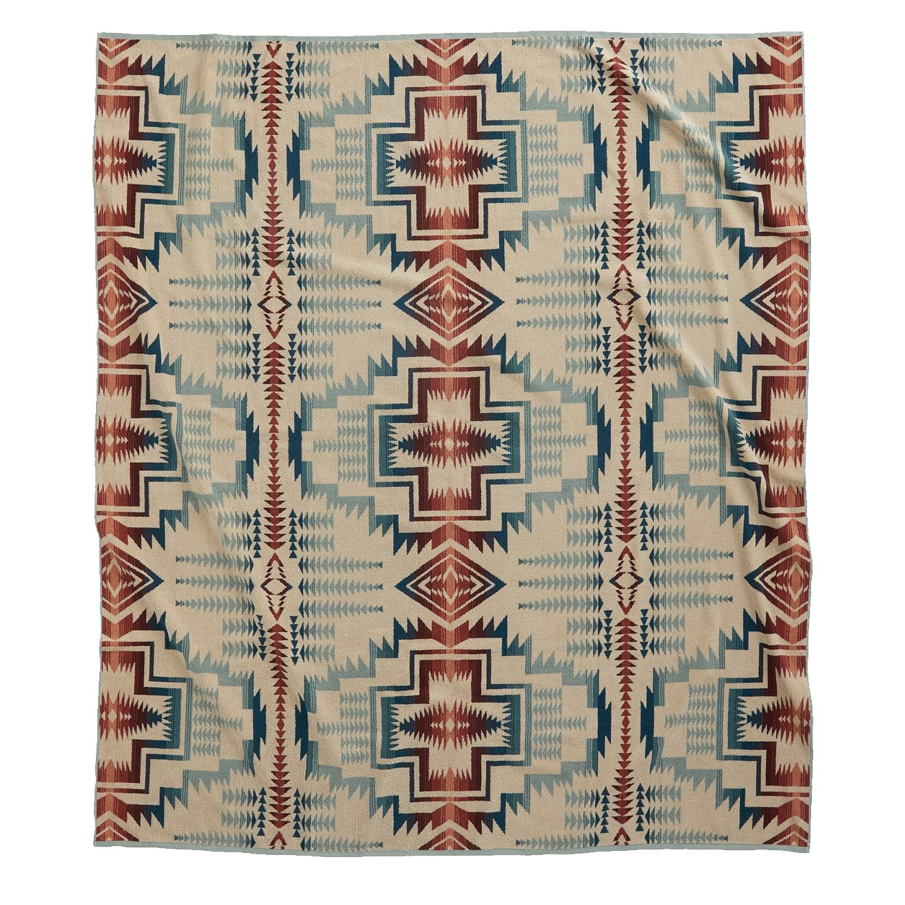 Pendleton Jacquard Towel For Two Silver Blue Harding Star - The Sporting Lodge