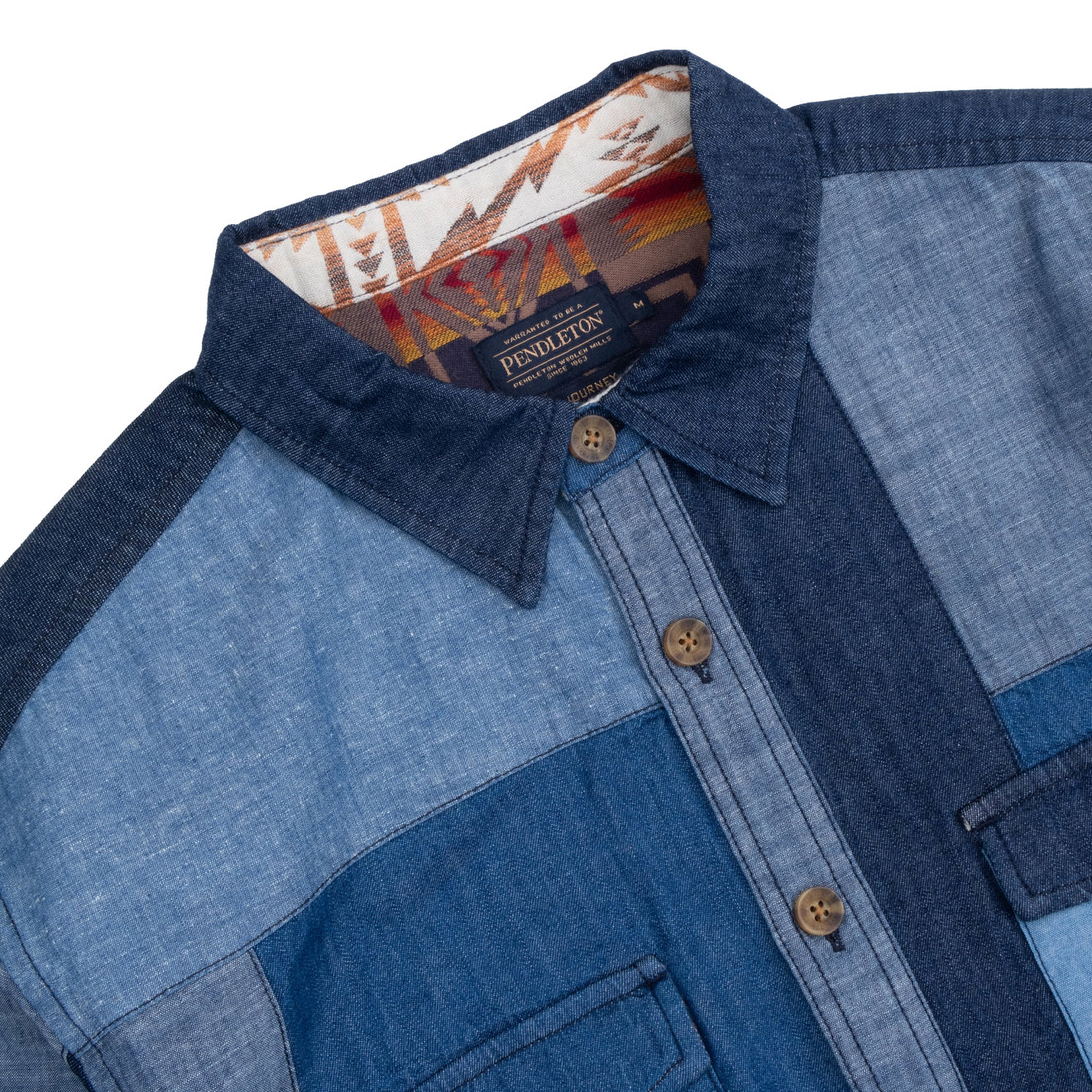 Pendleton La Pine Patchwork Shirt Blue / Multi