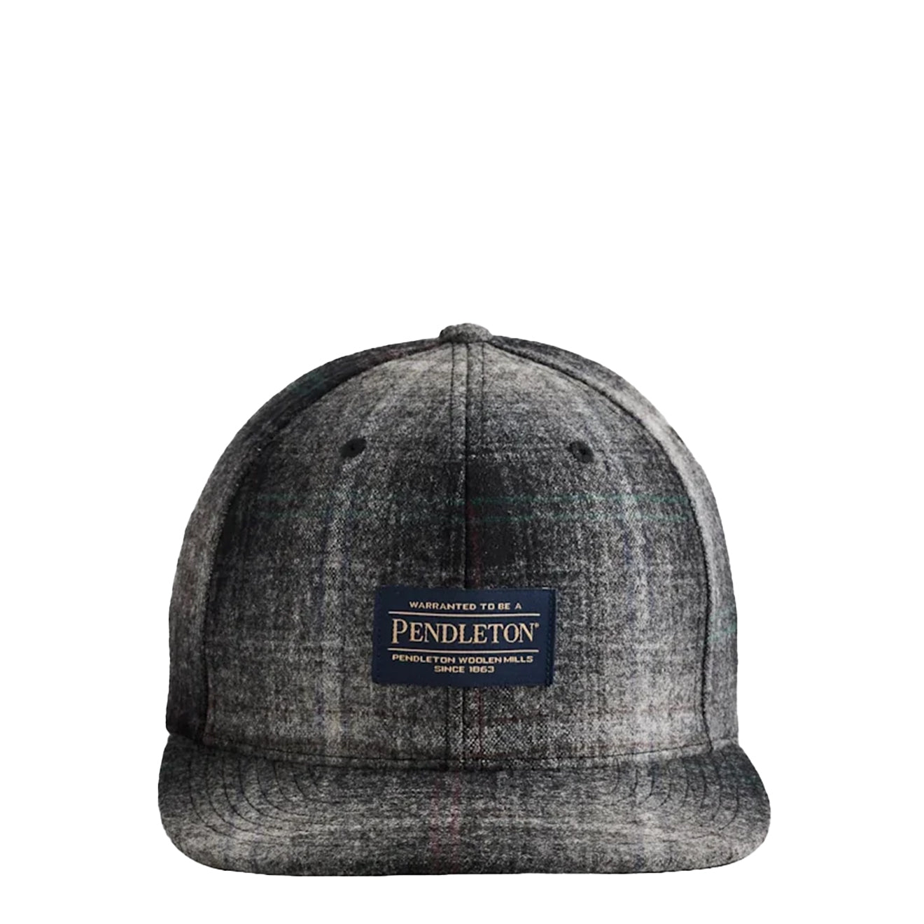 Pendleton Plaid Flat Brim Hat Grey Mix Multi Plaid - The Sporting Lodge