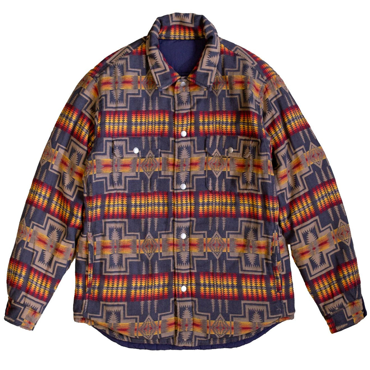 Pendleton Reversible Quilted Overshirt Harding Navy - The Sporting Lodge