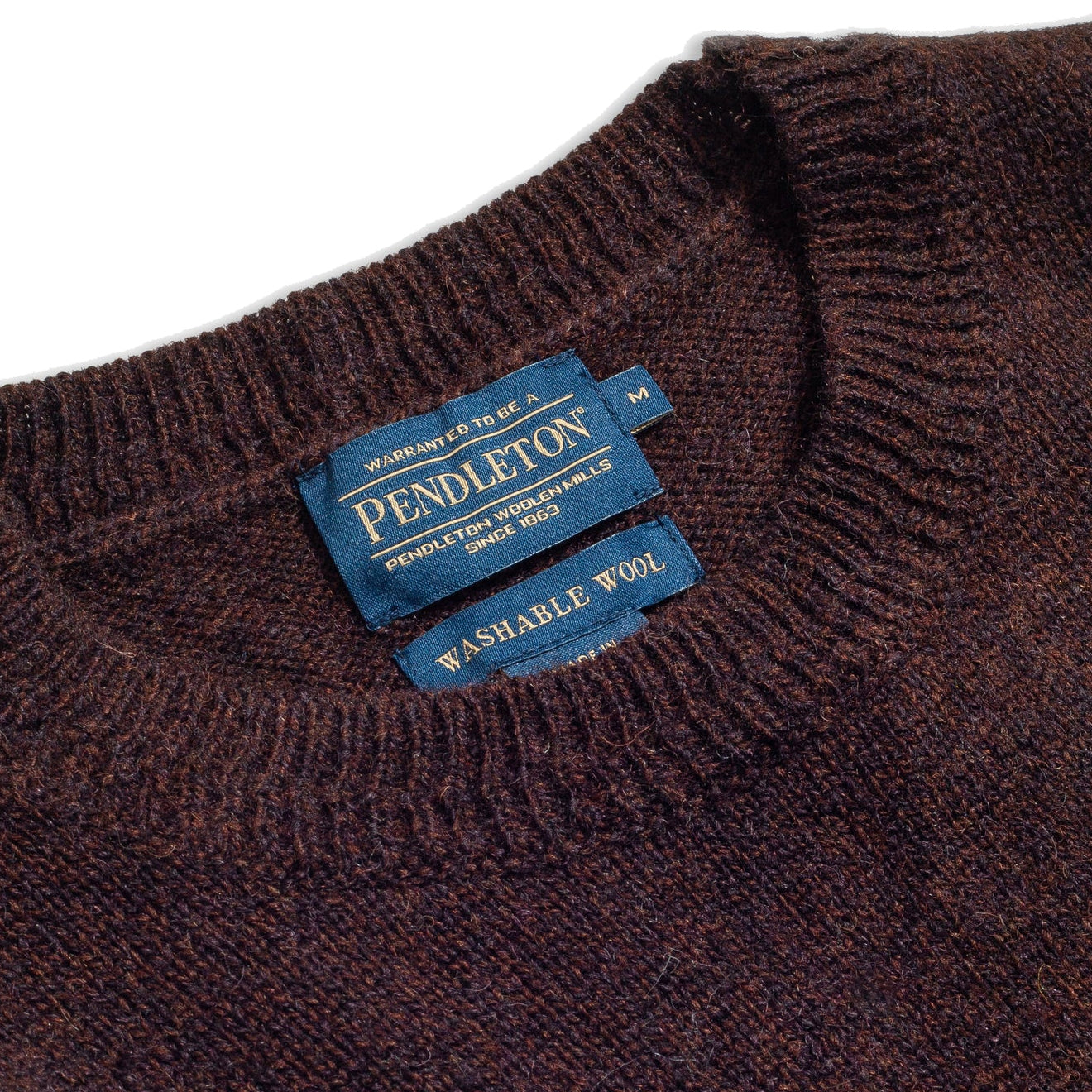 Pendleton Wool Crew Espresso Heather - The Sporting Lodge