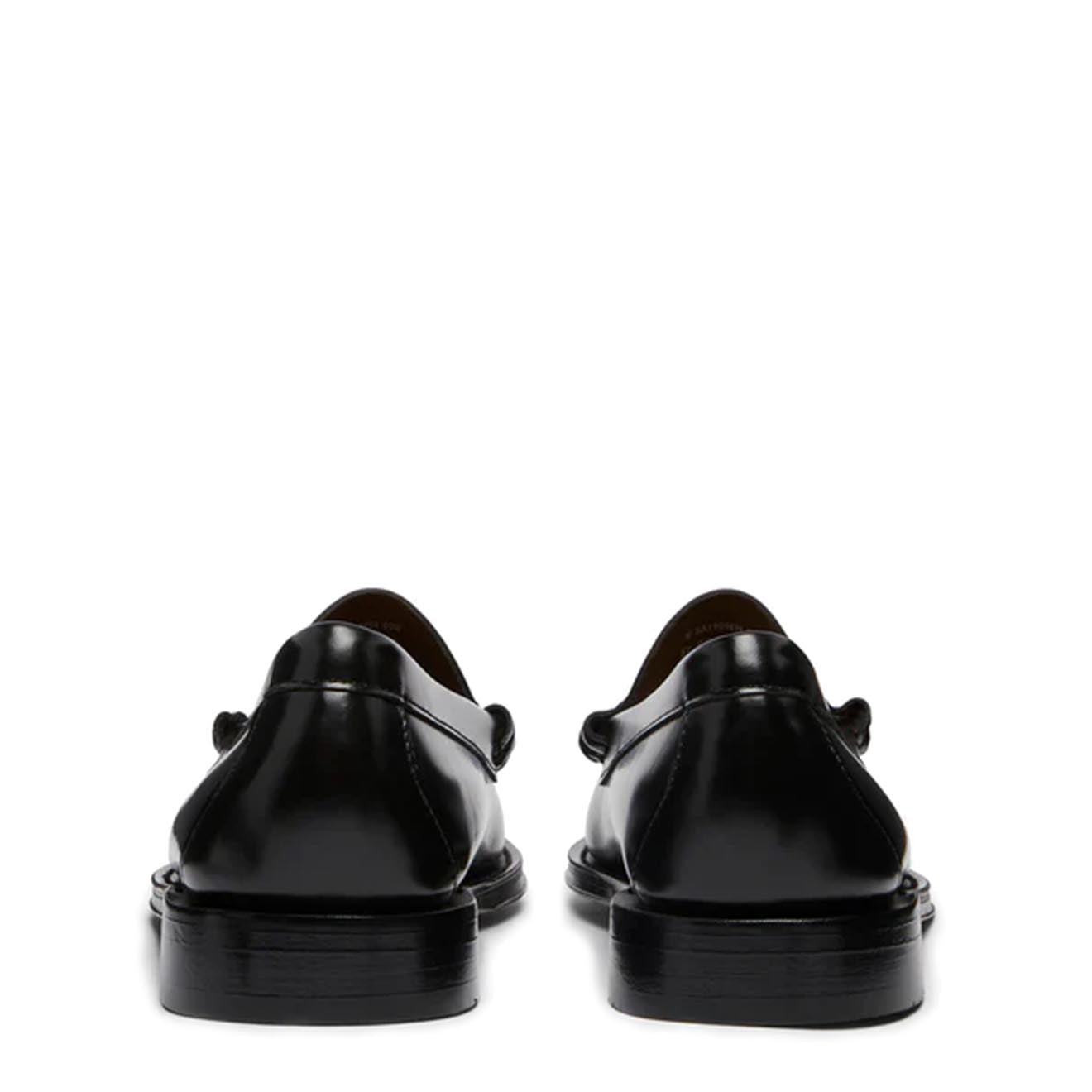 G.H.Bass Weejuns Larson Penny Loafers Black Leather - The Sporting Lodge